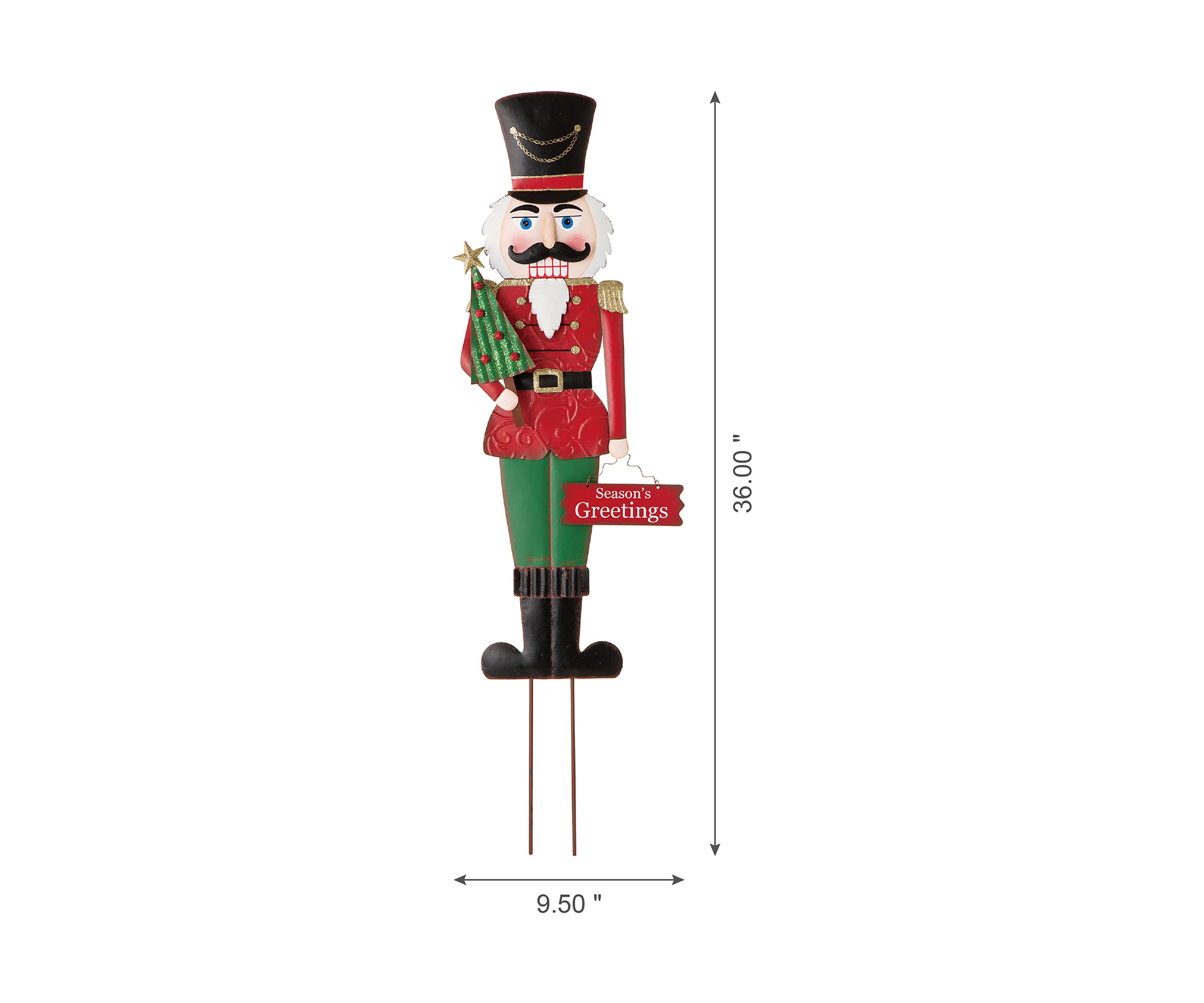 Metal Nutcracker Yardstake or Standing Décor or Wall Décor