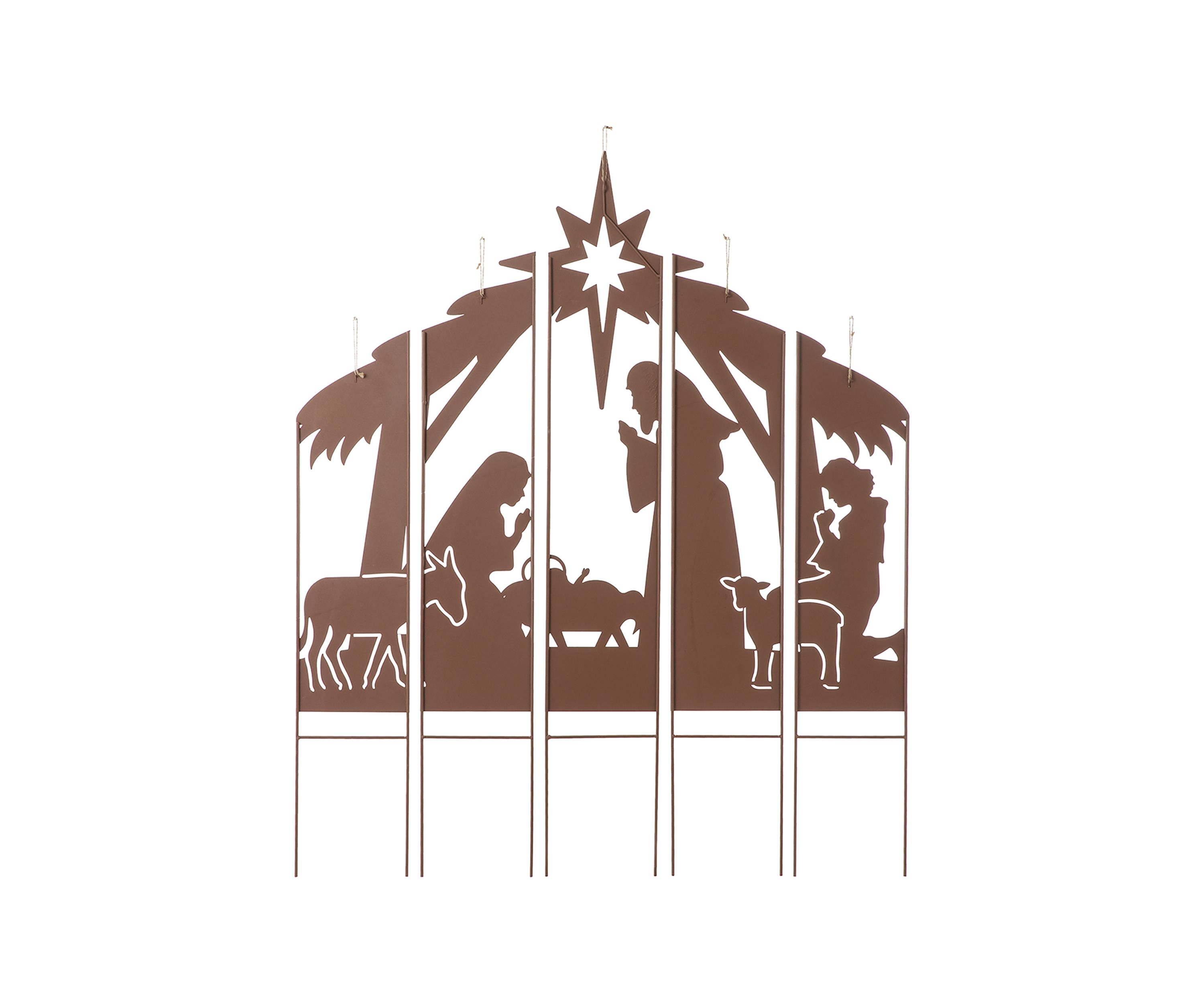 Metal Nativity Combo Yard Stake