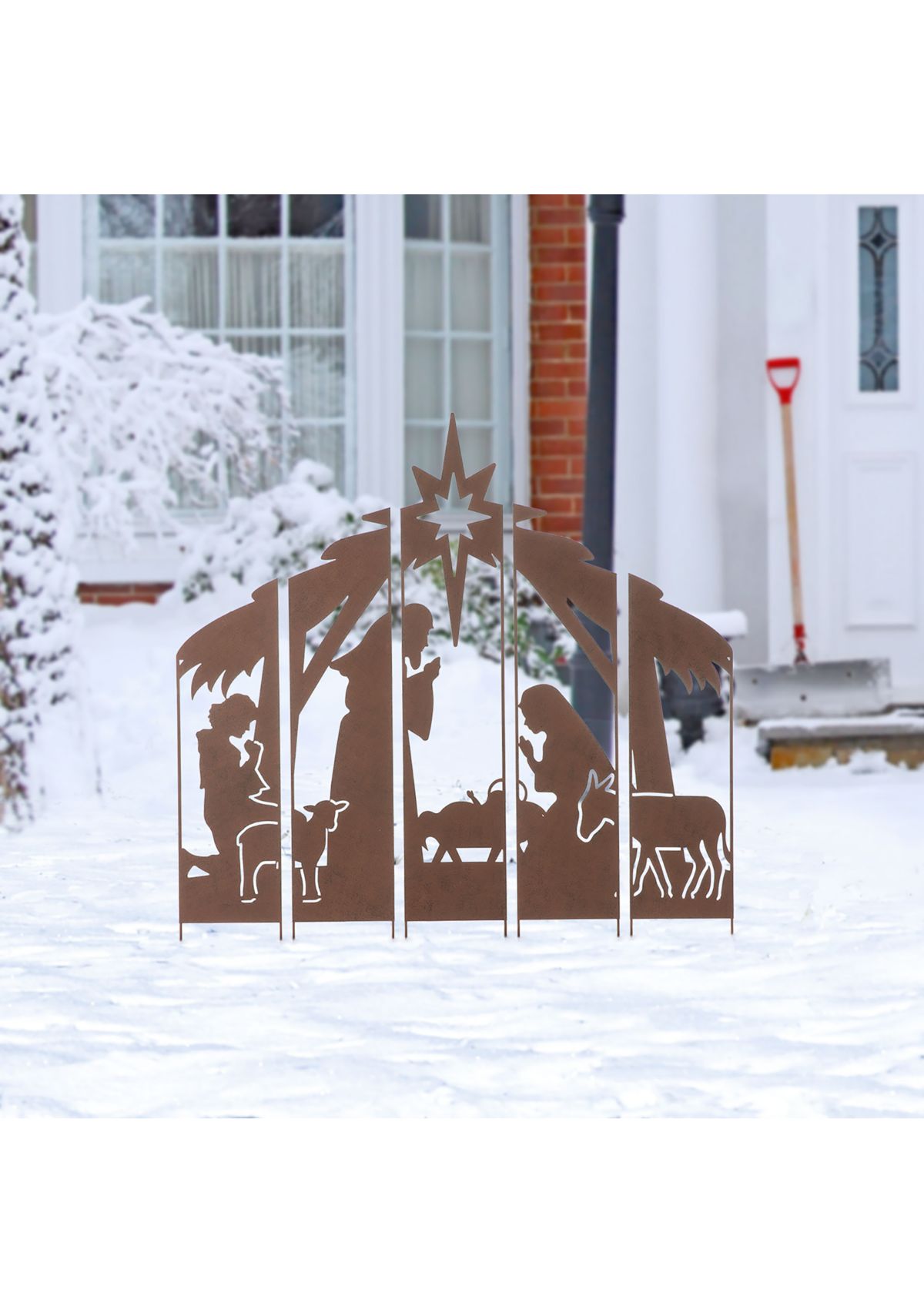 Metal Nativity Combo Yard Stake