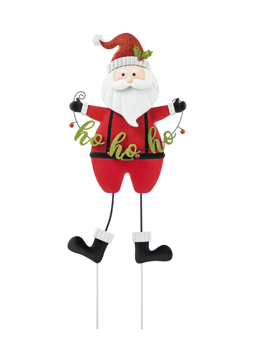 36-inchH Metal Santa HOHOHO Yard Stake(KD)