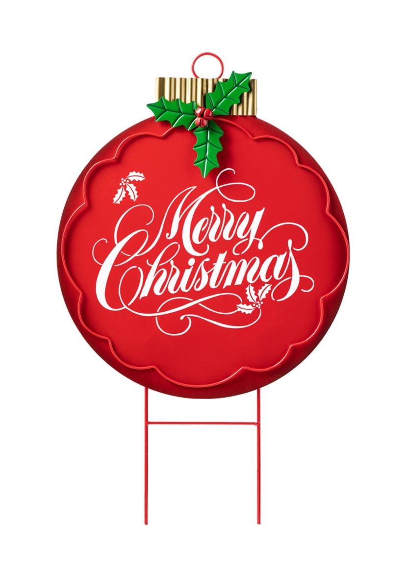 24-inchH Metal Ornament Yard Stake (KD)