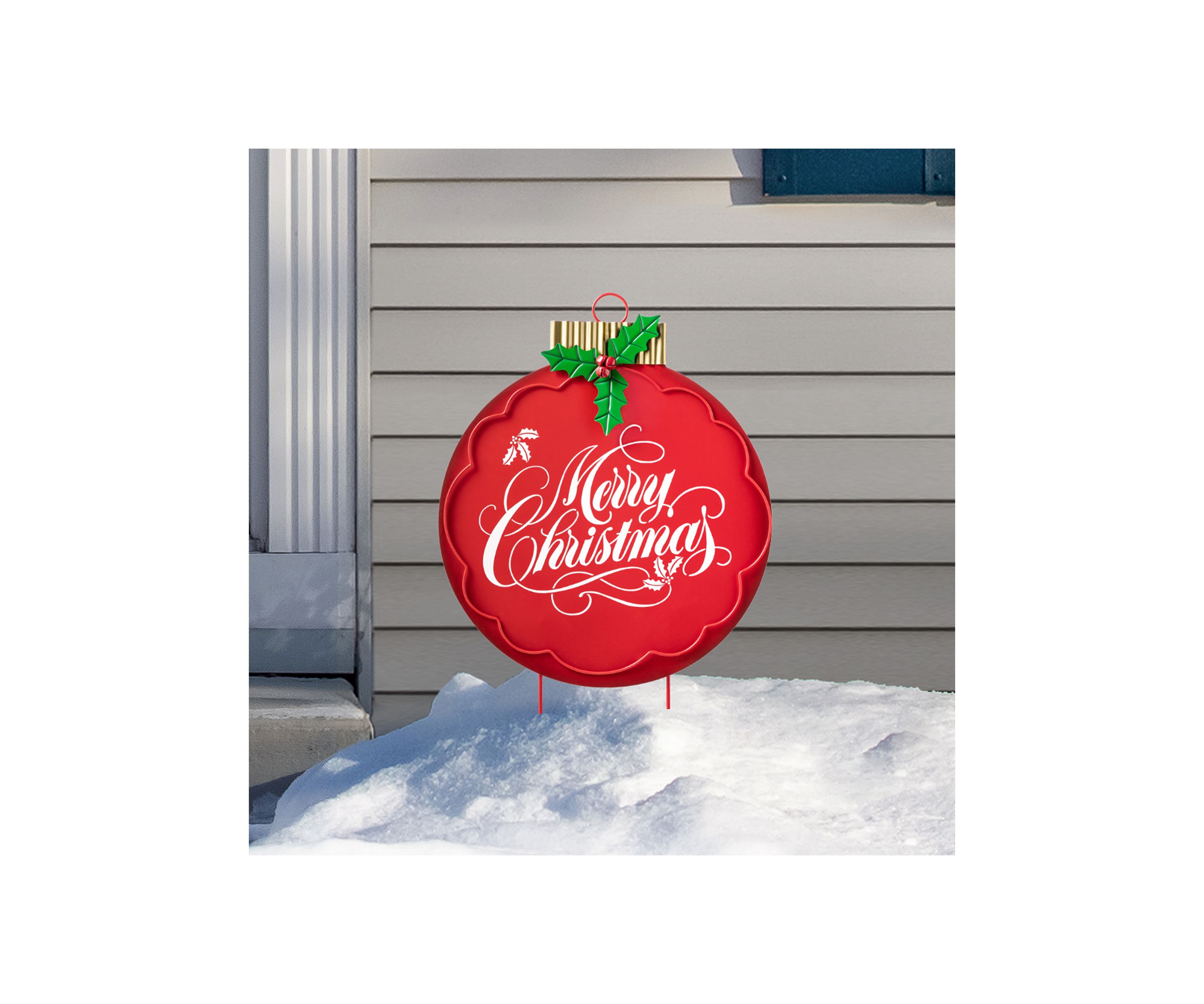 24-inchH Metal Ornament Yard Stake (KD)