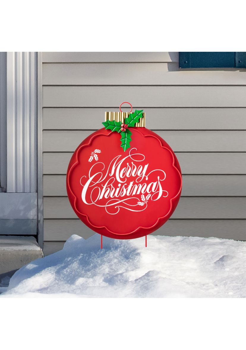 24-inchH Metal Ornament Yard Stake (KD)
