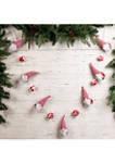 Red and White Fabric Christmas Gnome Gardland