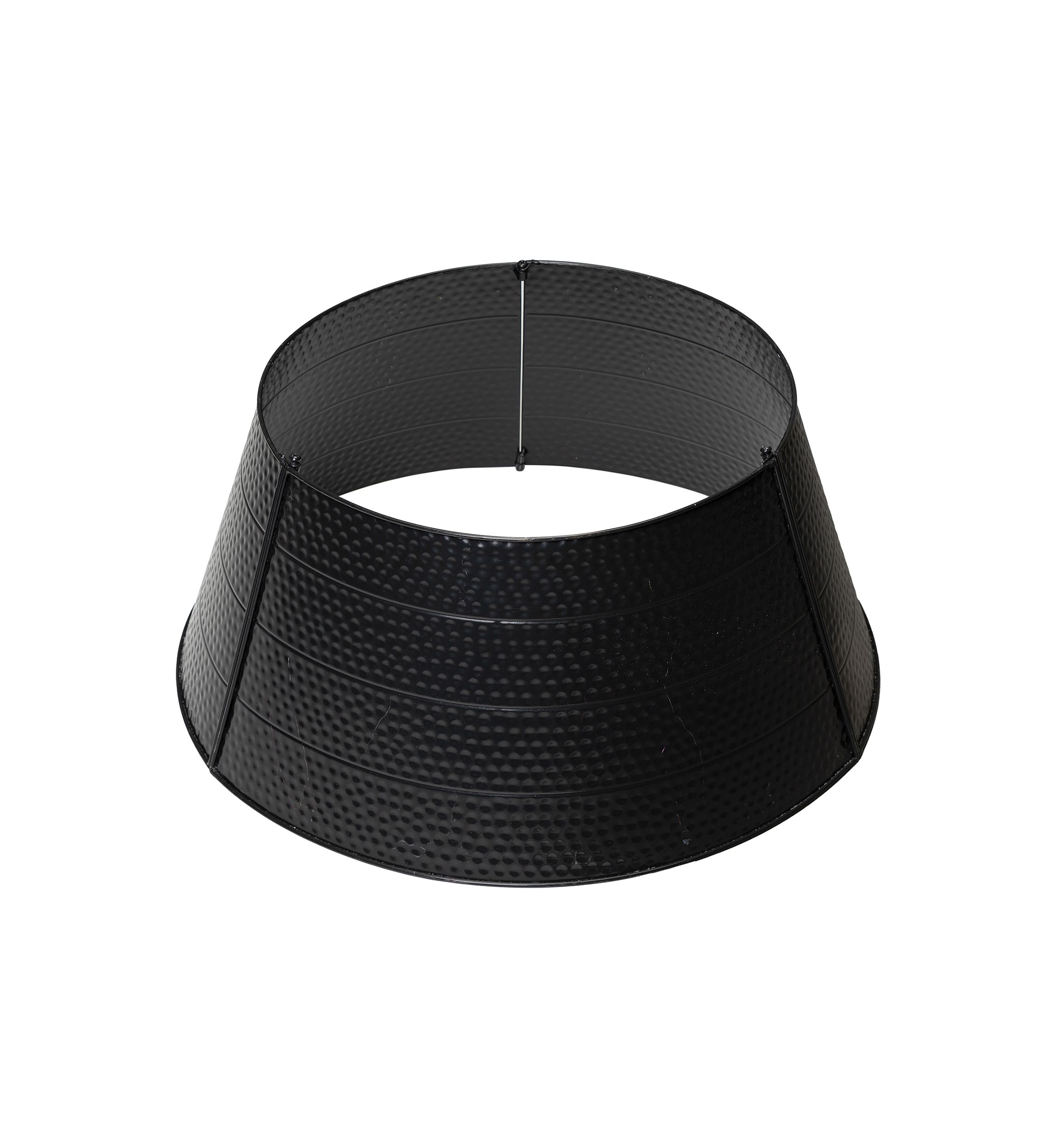 Black Hammered Metal Tree Collar
