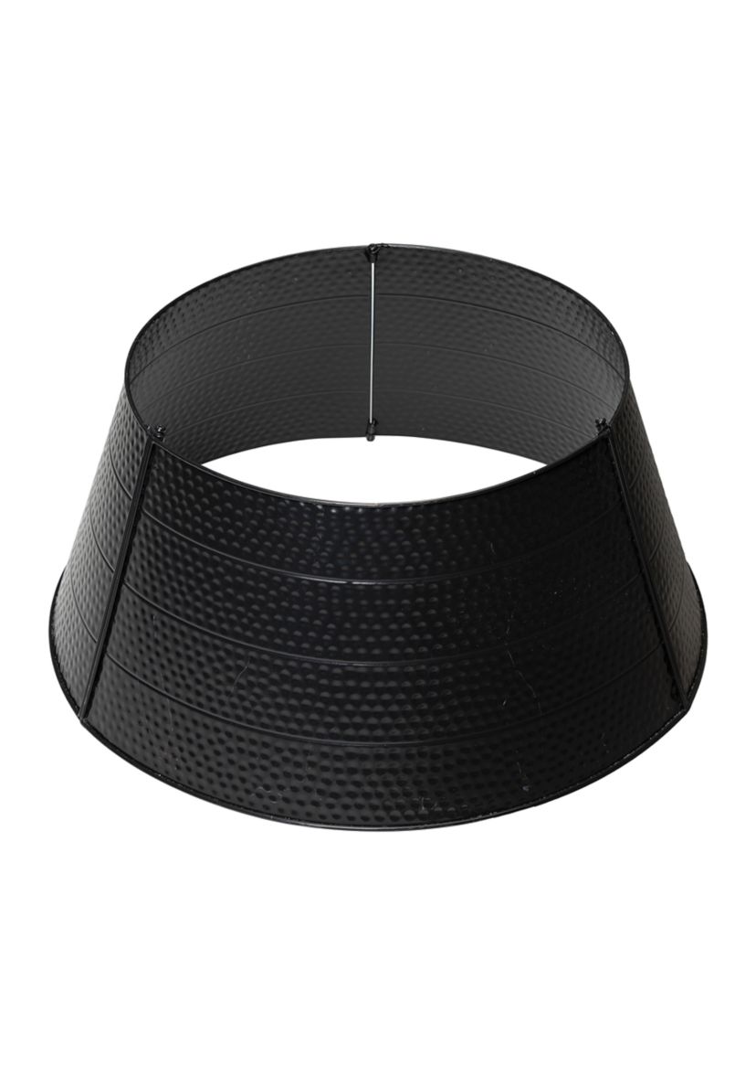 Black Hammered Metal Tree Collar