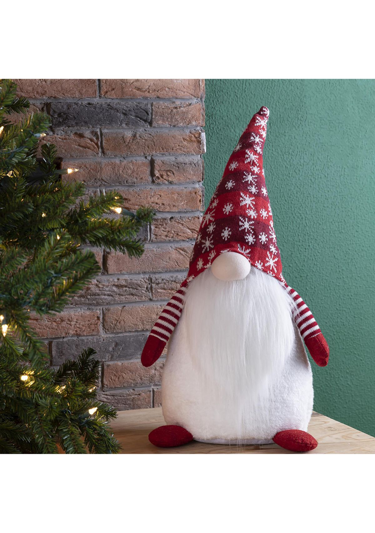 Fabric Christmas Gnome Standing Décor