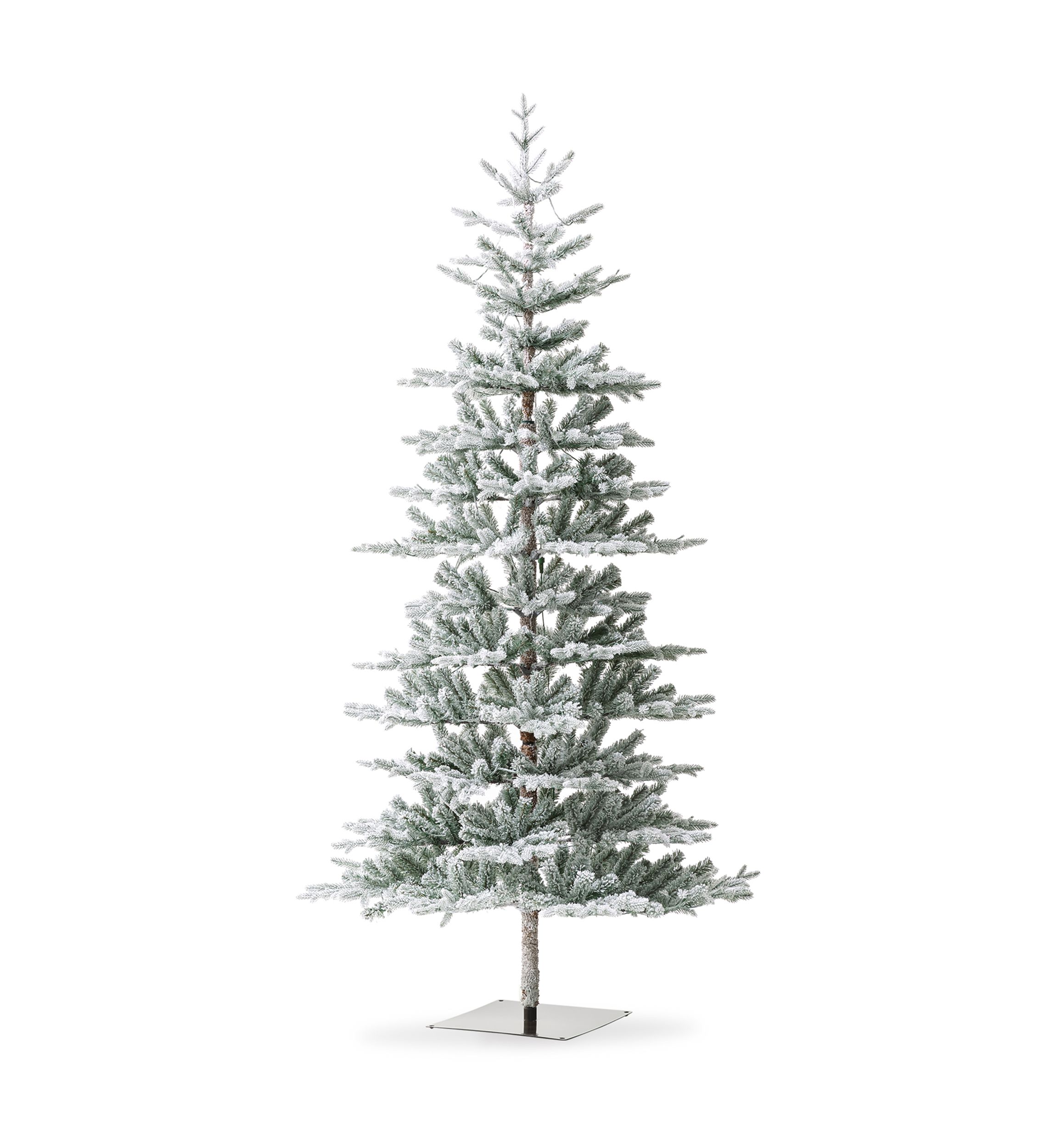 10-foot Deluxe Pre-Lit Flocked Fir Artificial Christmas Tree with 700 Warm White Lights, Three Function