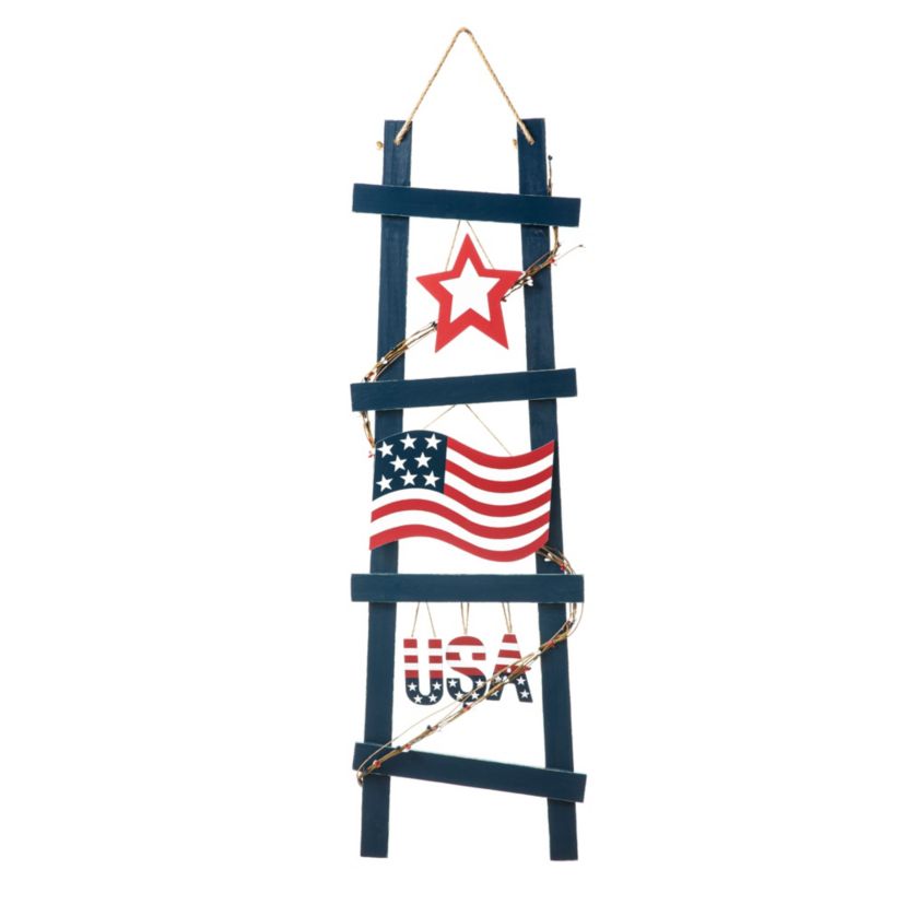 36"H Patriotic/ Americana Ladder-shaped "USA" Porch Decor