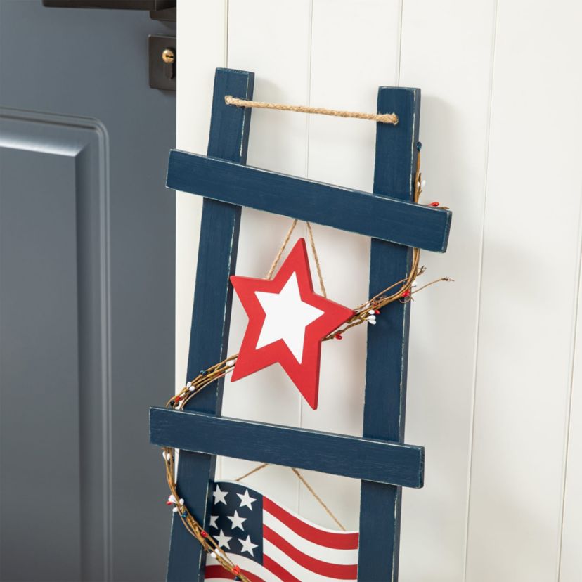 36"H Patriotic/ Americana Ladder-shaped "USA" Porch Decor