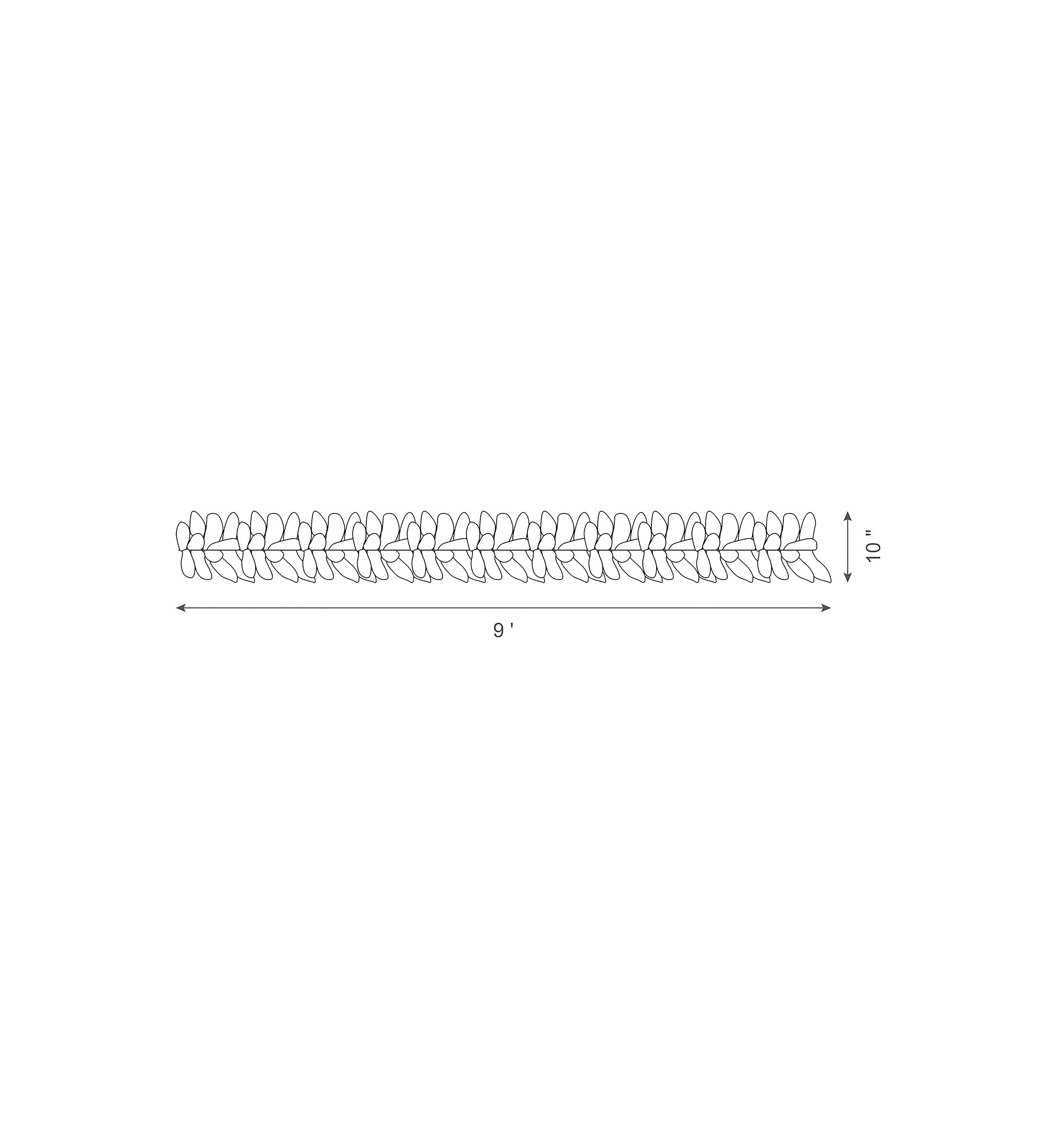 2 Pack Pre-Lit Snow Flocked Christmas Garland, with Warm White LED Lights