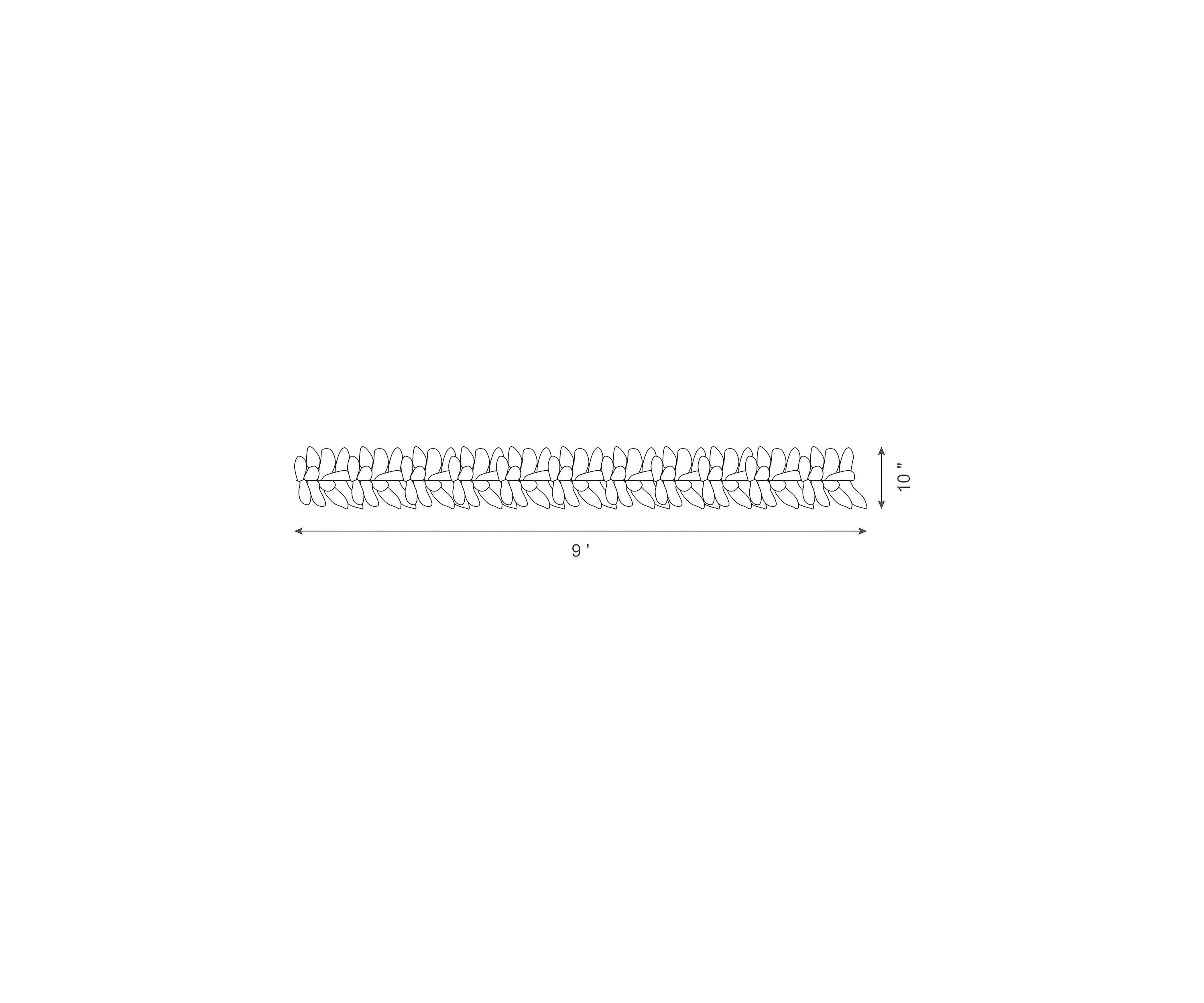 2 Pack Pre-Lit Snow Flocked Christmas Garland, with Warm White LED Lights