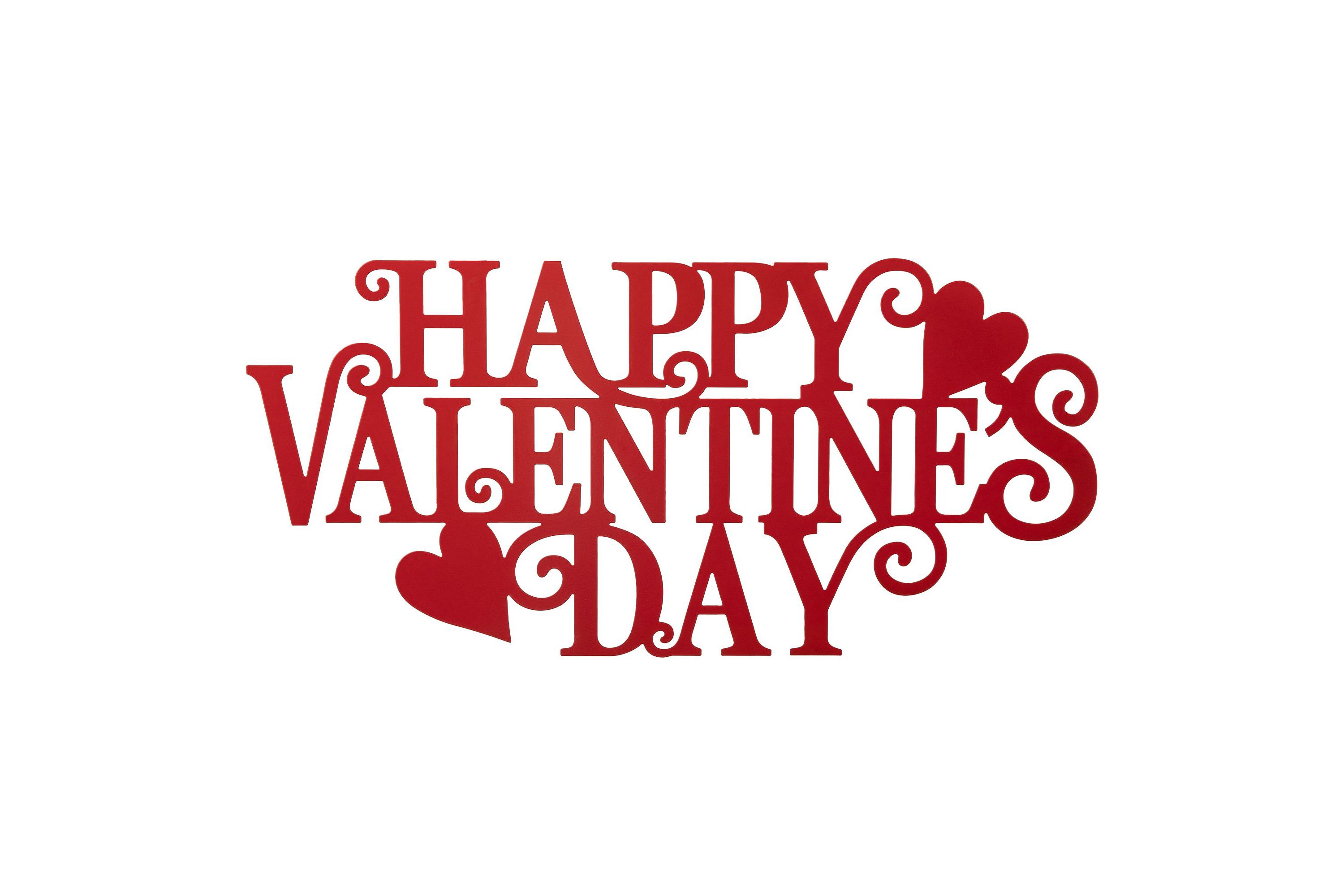 24"L Metal "HAPPY VALENTINES  DAY" Wall Decor