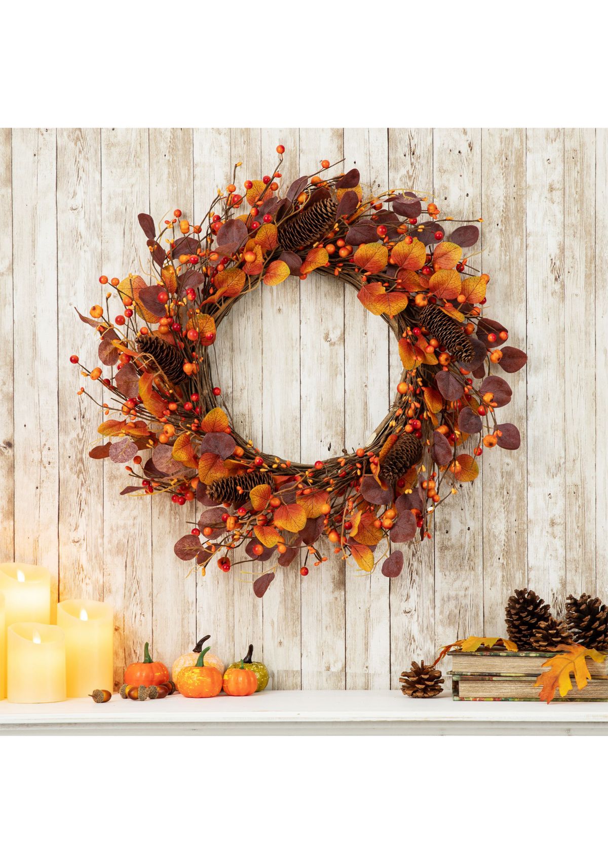 Fall Eucalyptus Berry Wreath