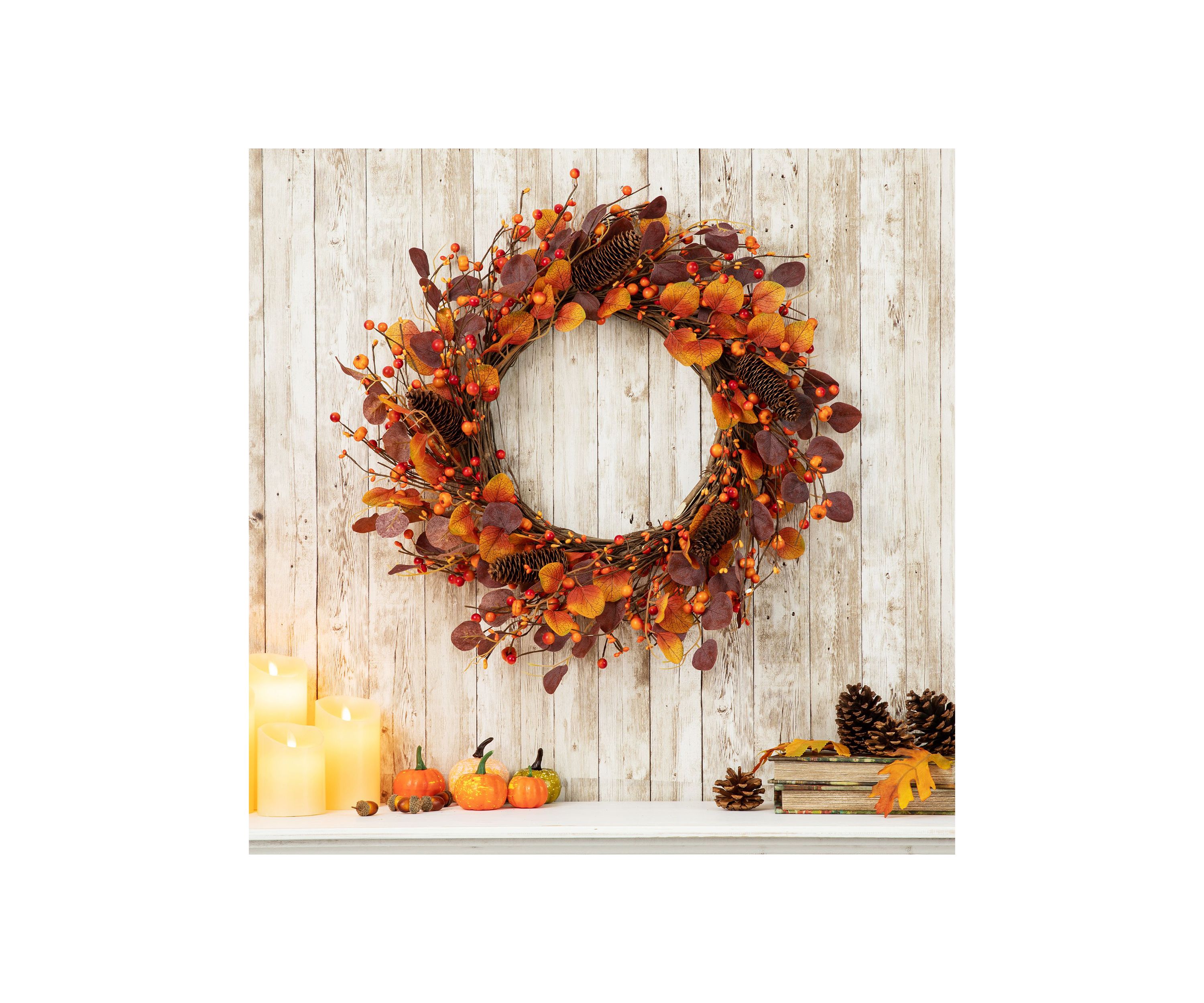Fall Eucalyptus Berry Wreath