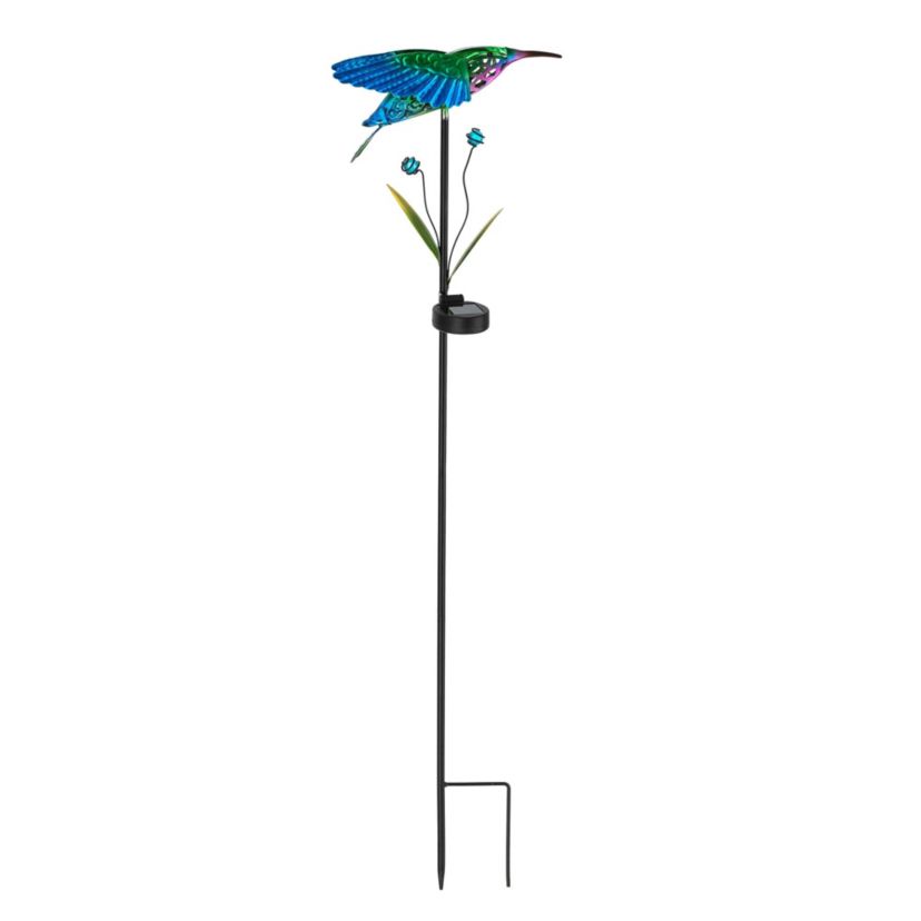 36"H Solar Hummingbird Yardstake (KD)