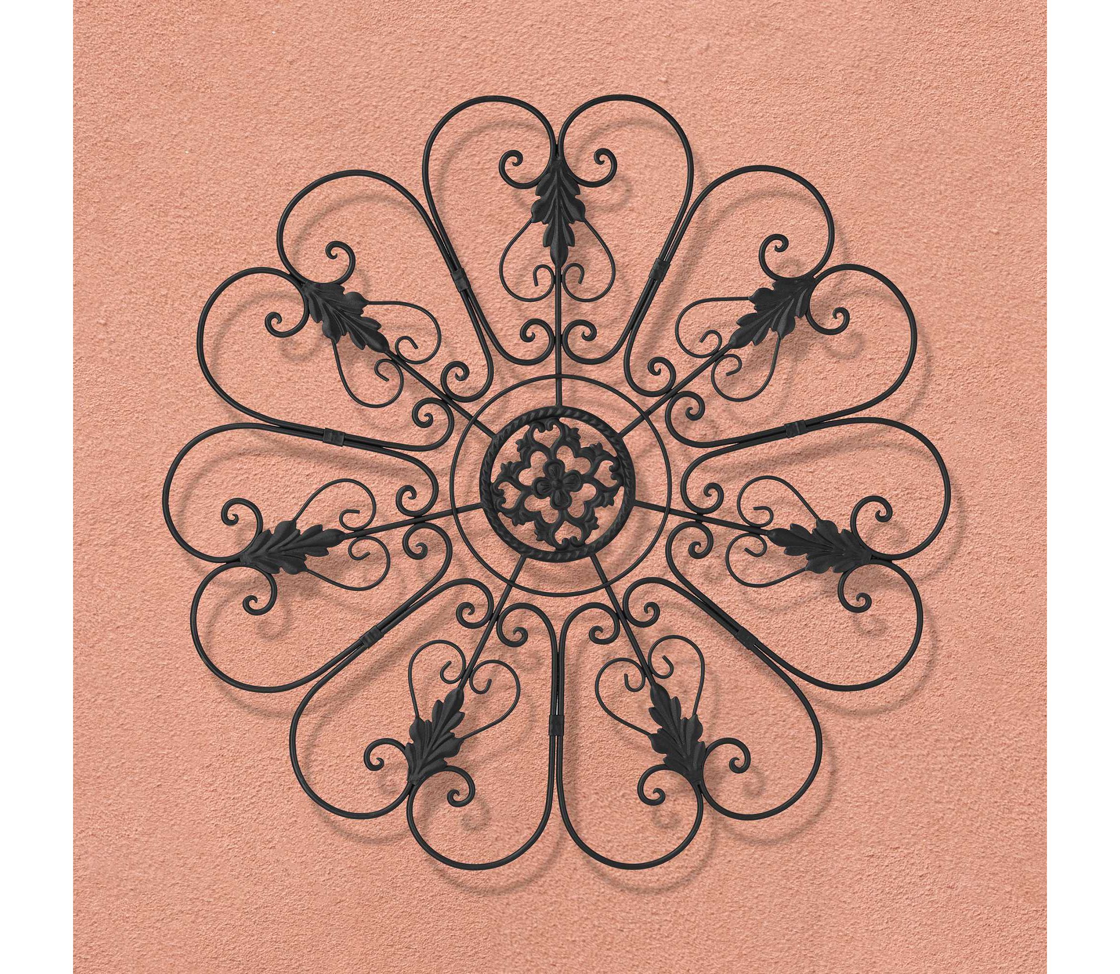 23.75"D  Traditional Iron Scroll Wall Décor