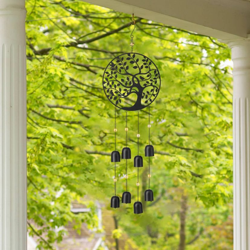 32"H Metal Tree of Life Windchime with Bells
