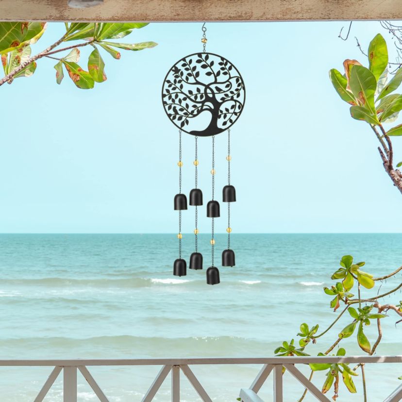 32"H Metal Tree of Life Windchime with Bells
