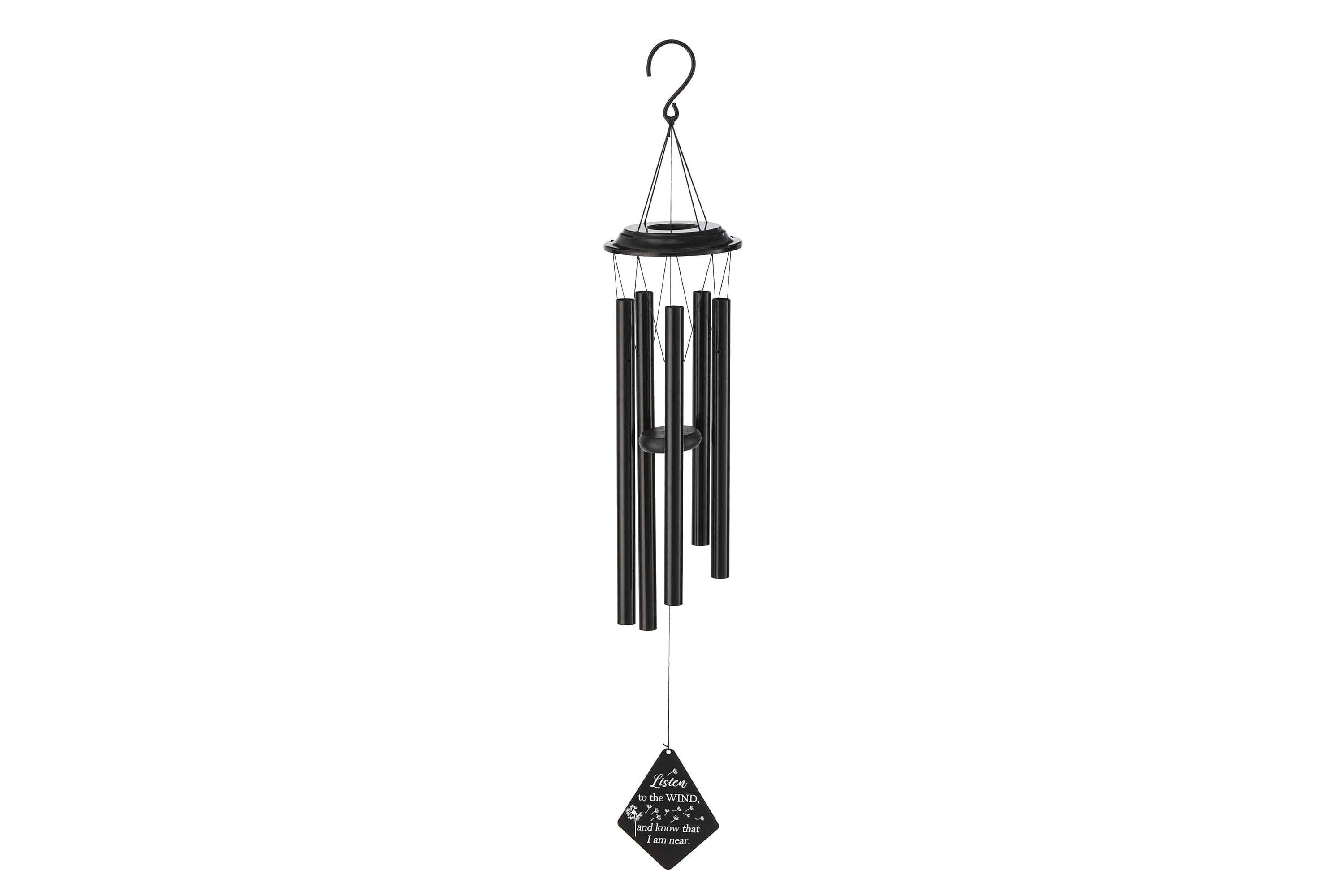 38H Metal Black Windchime