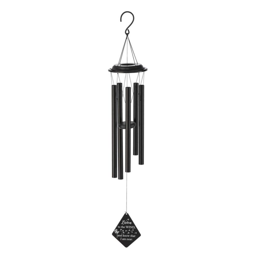 38H Metal Black Windchime