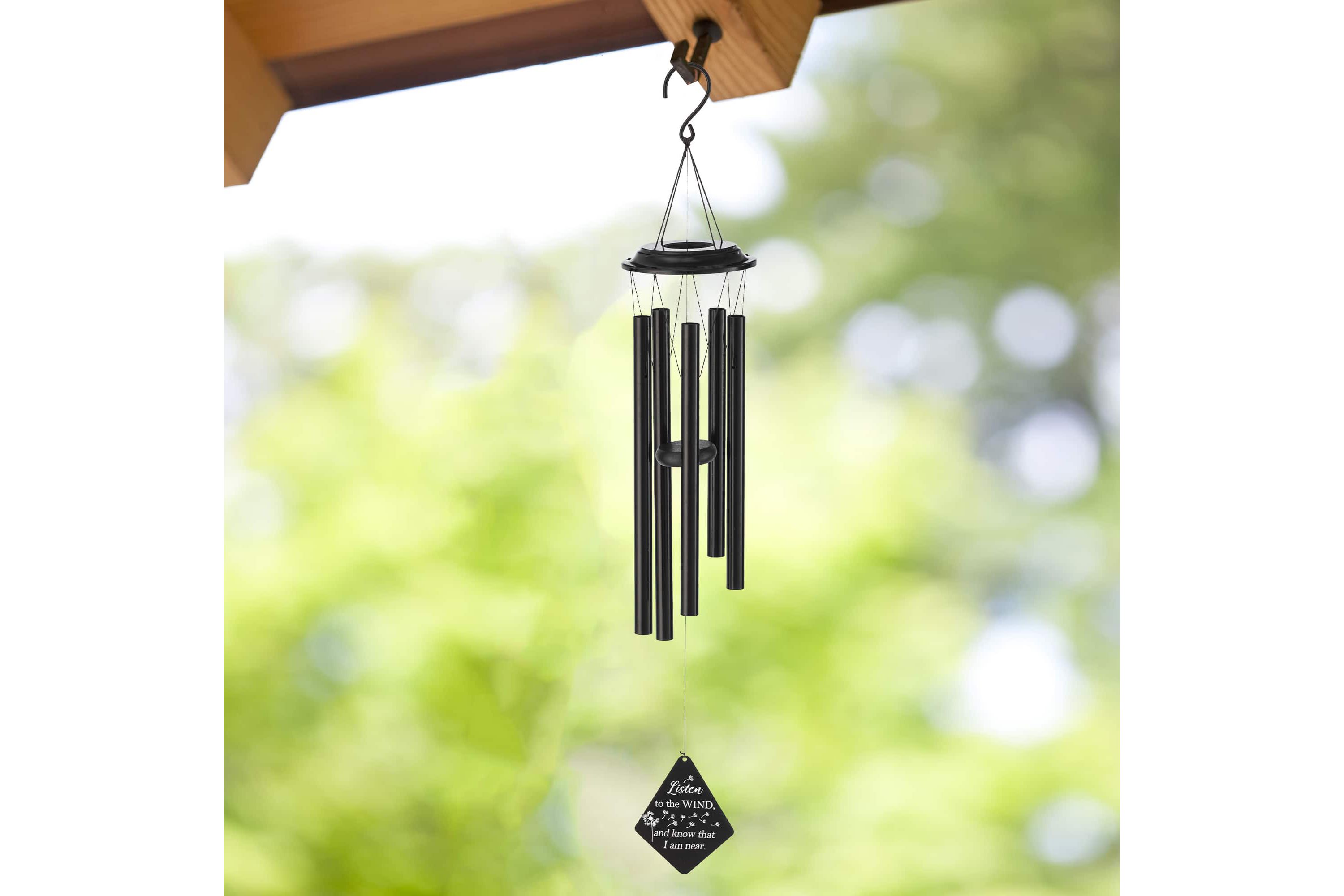 38H Metal Black Windchime