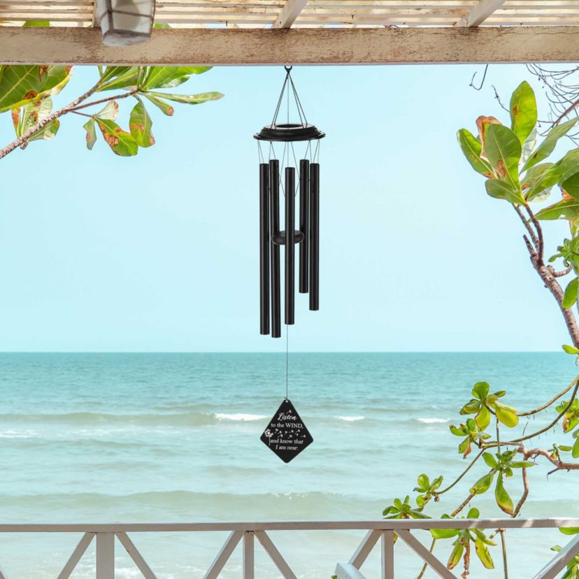 38H Metal Black Windchime