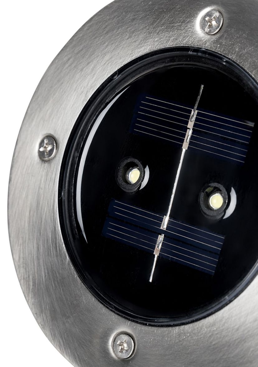 Set of 6 Solar  Powered LED Pathway Ground Light