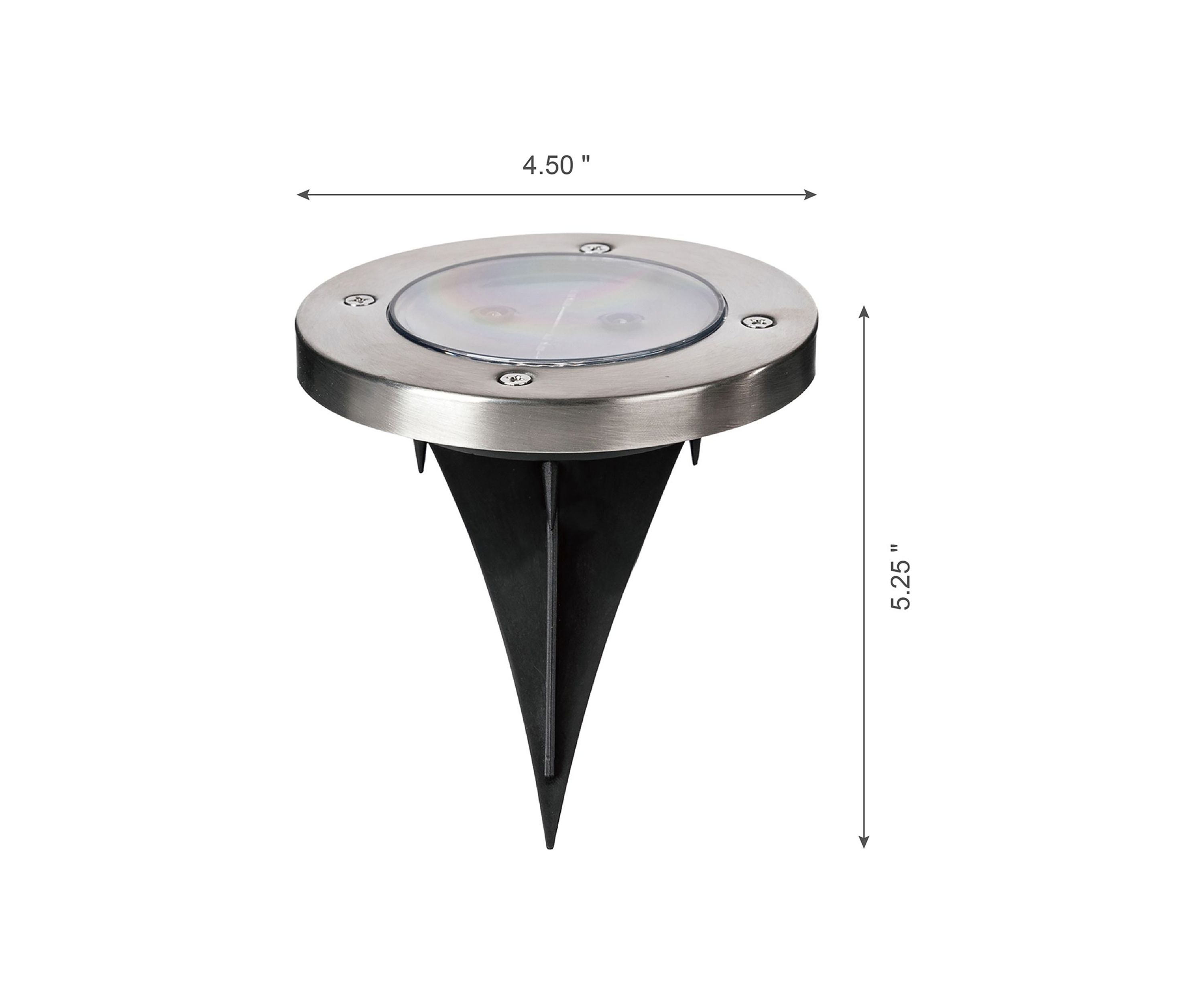 Set of 6 Solar  Powered LED Pathway Ground Light