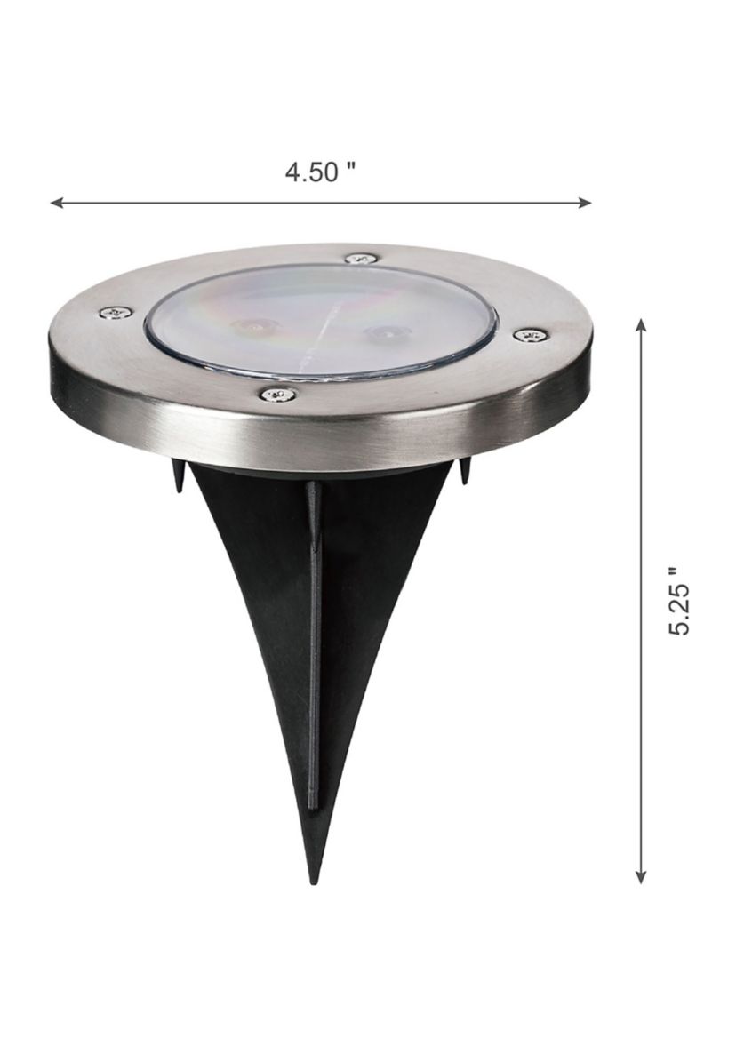 Set of 6 Solar  Powered LED Pathway Ground Light