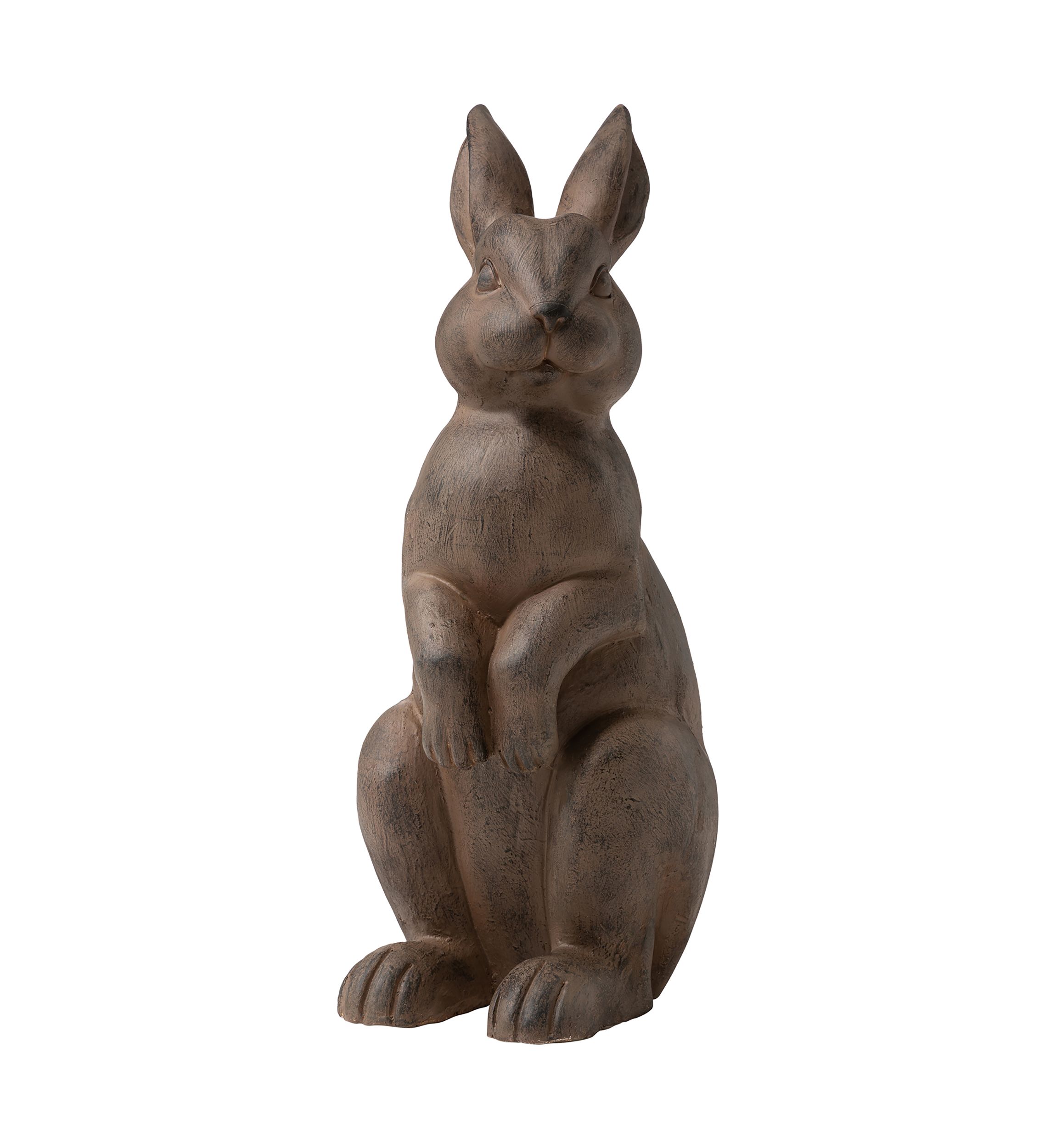 Tan Standing Rabbit Statue