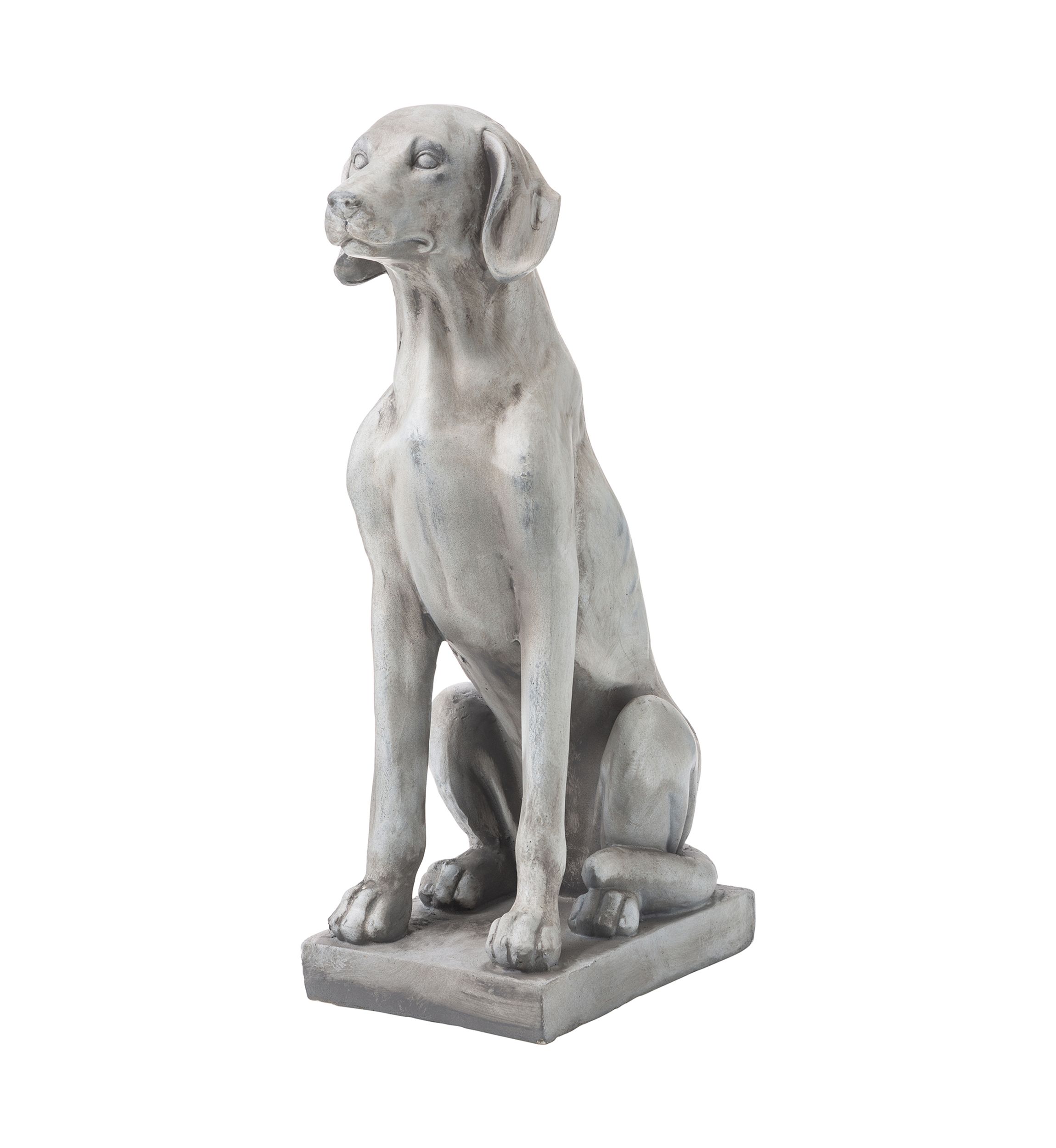 Sand Beige Sitting Labrador Retriever Dog Statue