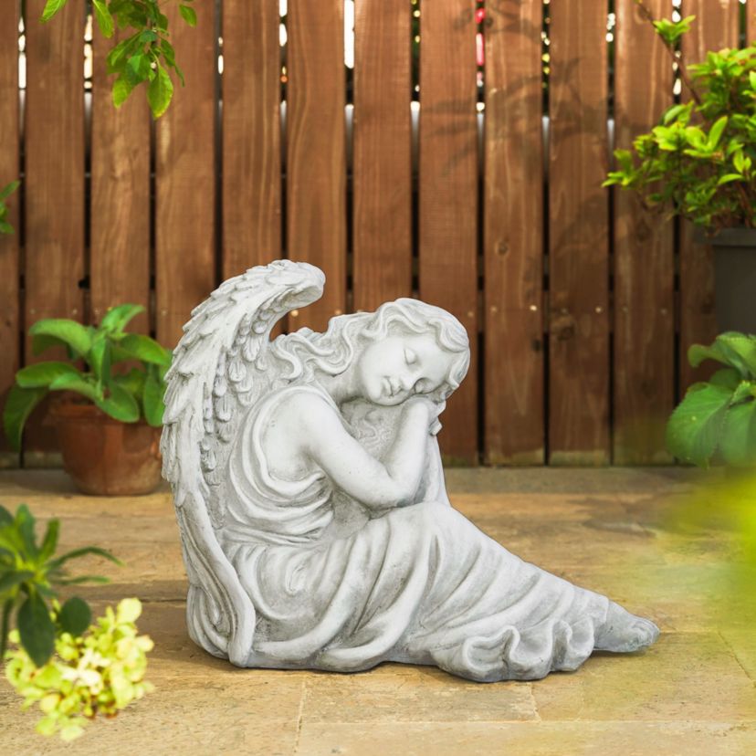 15H MGO Sleeping Angel  Garden Statue