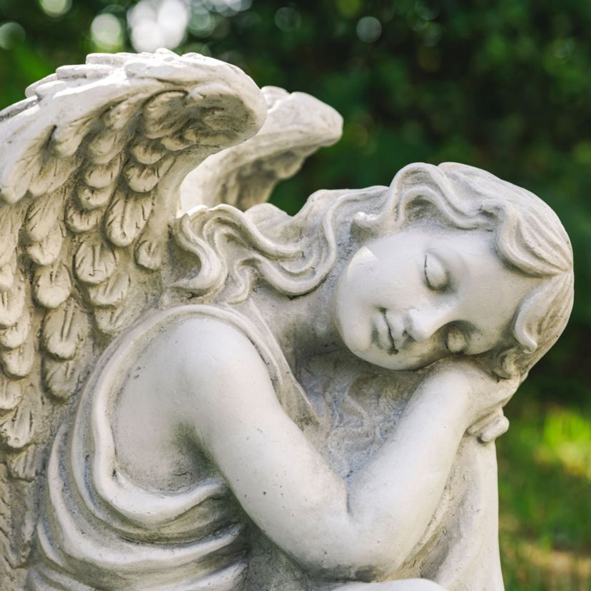 15H MGO Sleeping Angel  Garden Statue