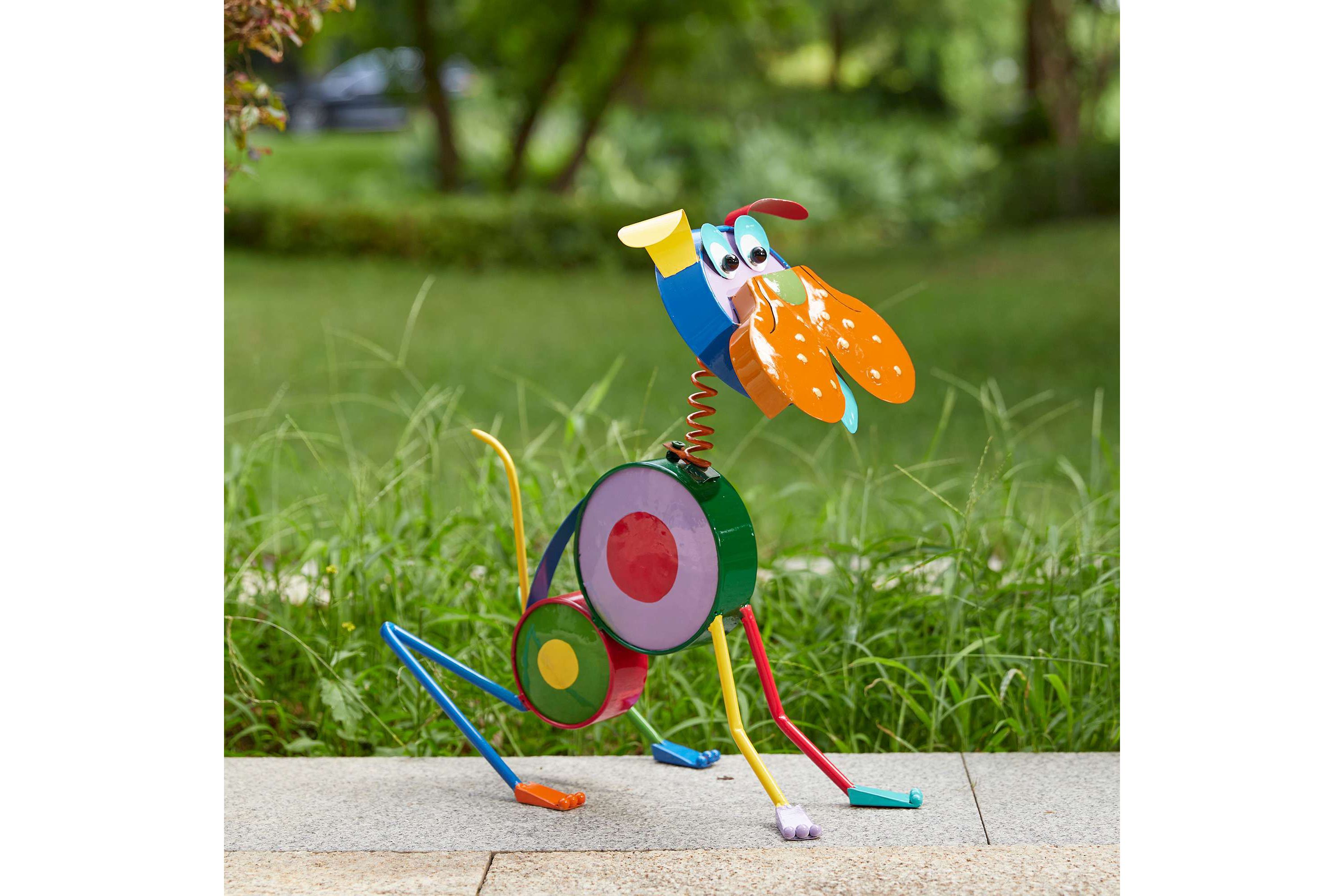 17"H Metal Novelty Puppy Garden StatueMetal Thickness:0.3mm
