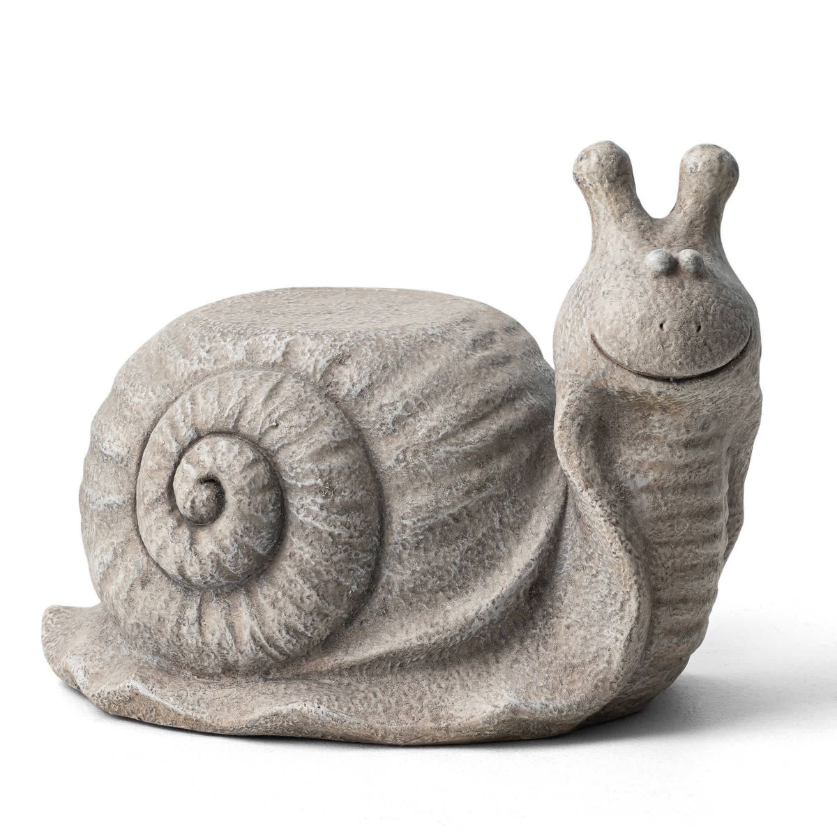 16.25"L MGO Snail Garden Statue or Planter Stand