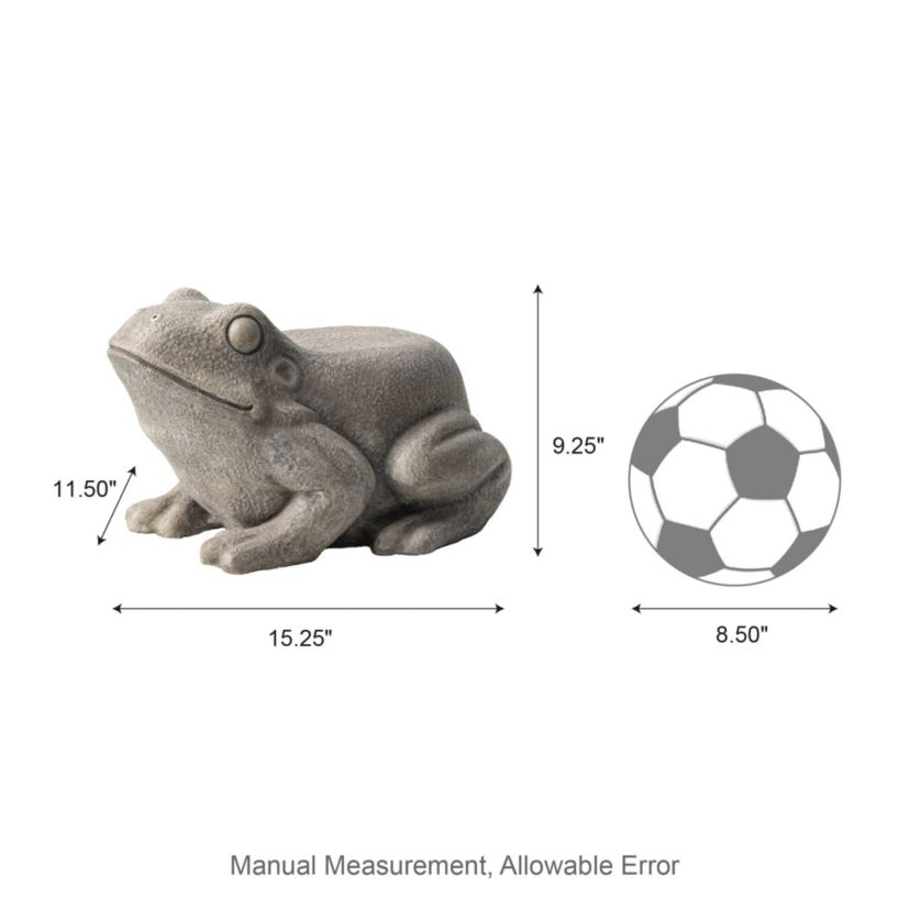 15.25"L MGO Snail Garden Statue or Planter Stand