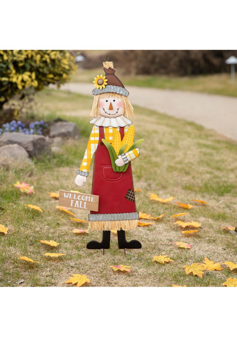 Metal Scarecrow Yard Stake/Standing/Hanging Sign