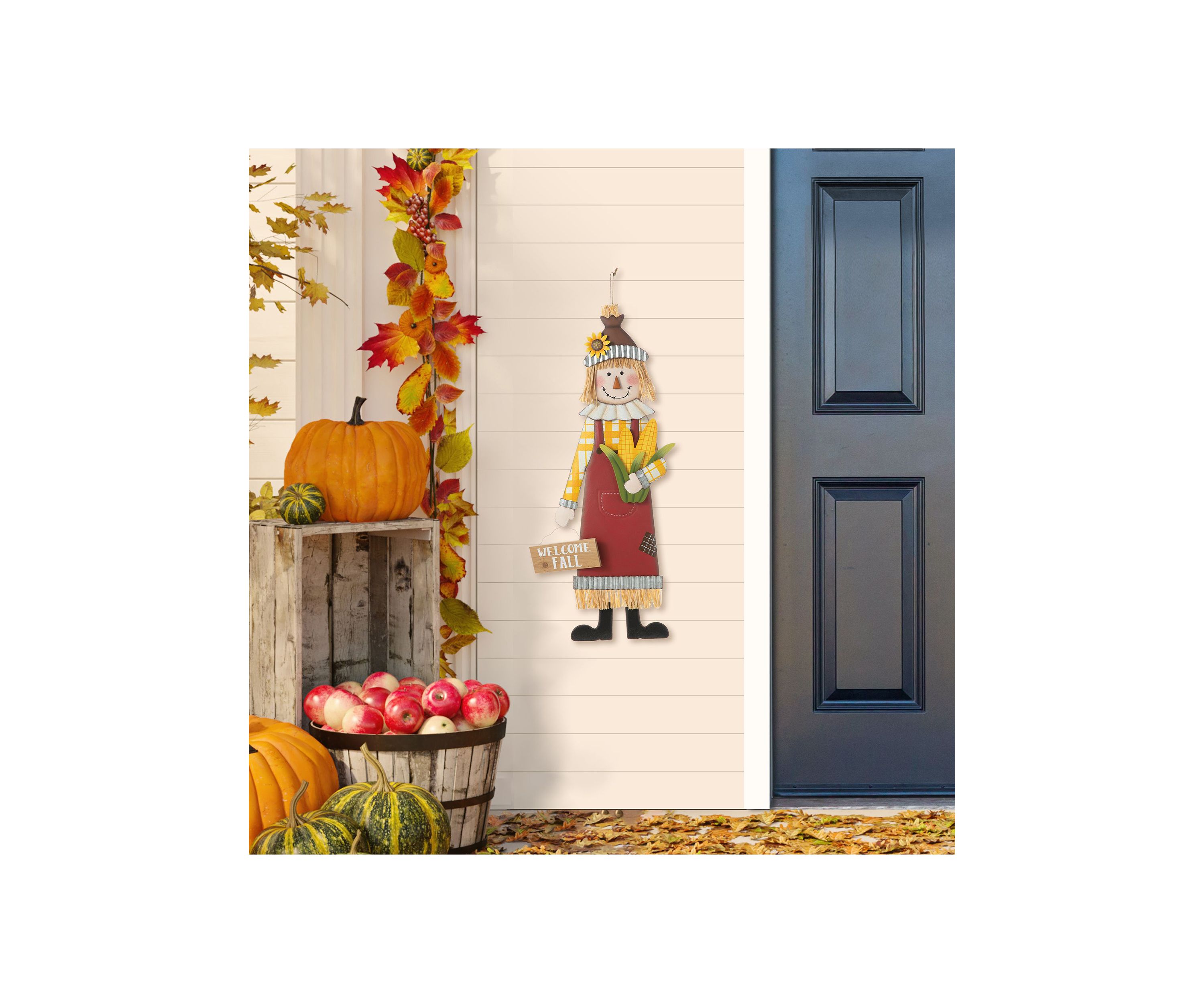 Metal Scarecrow Yard Stake/Standing/Hanging Sign