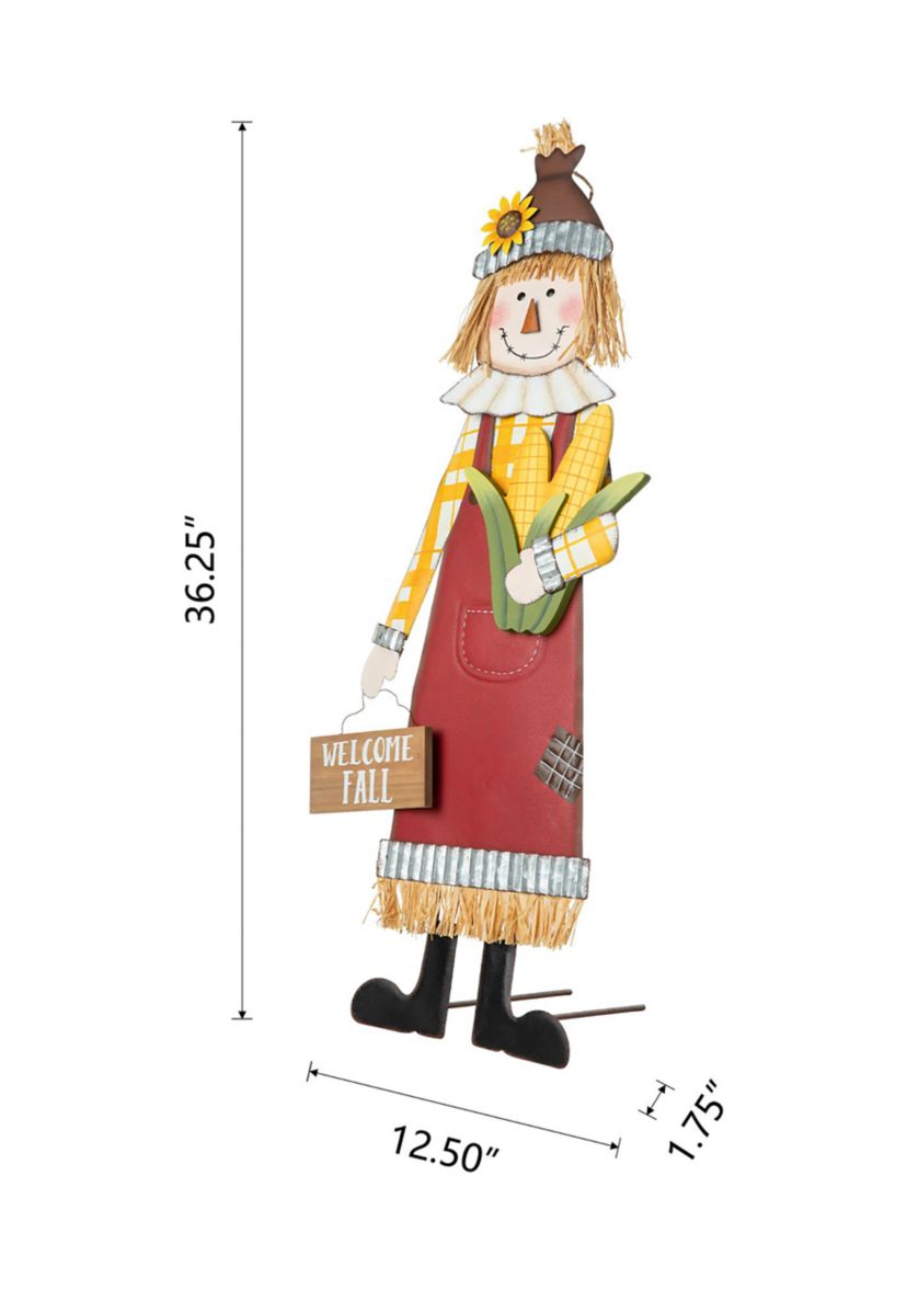 Metal Scarecrow Yard Stake/Standing/Hanging Sign