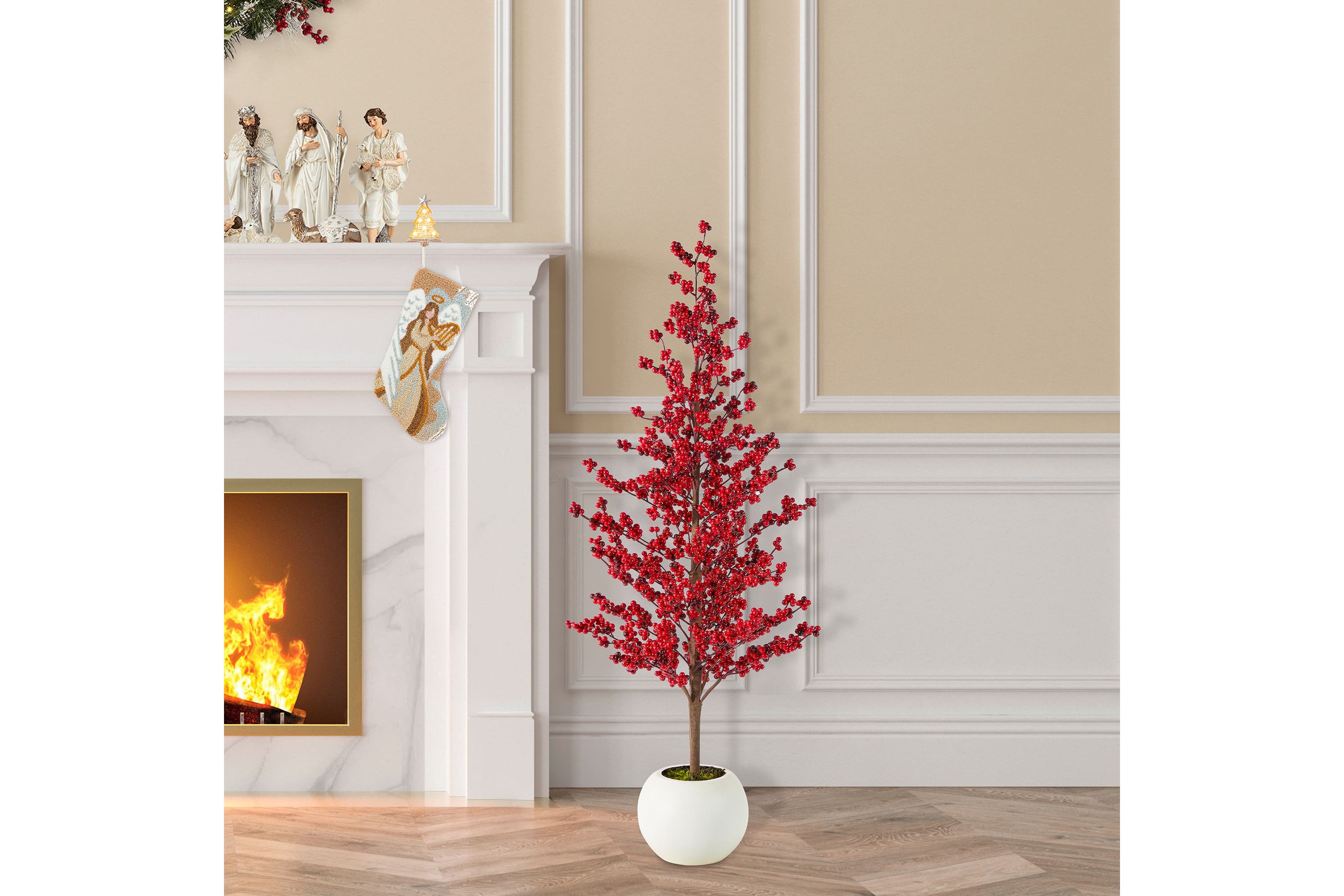 41"H  Christmas berry  Porch Tree