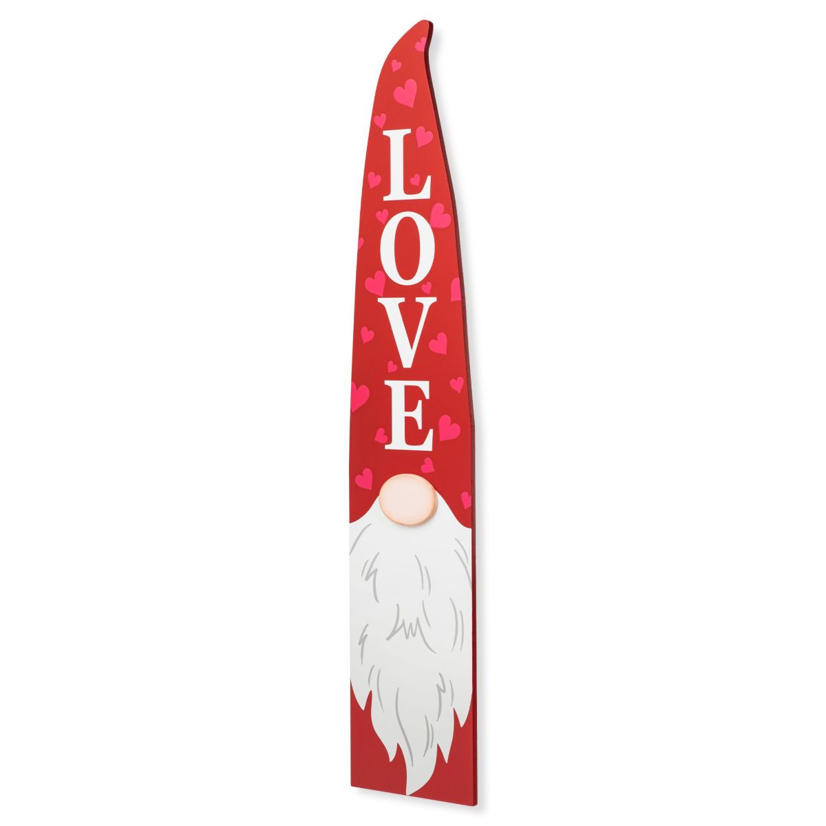 42"H Valentines Wooden Gnome Porch Decor