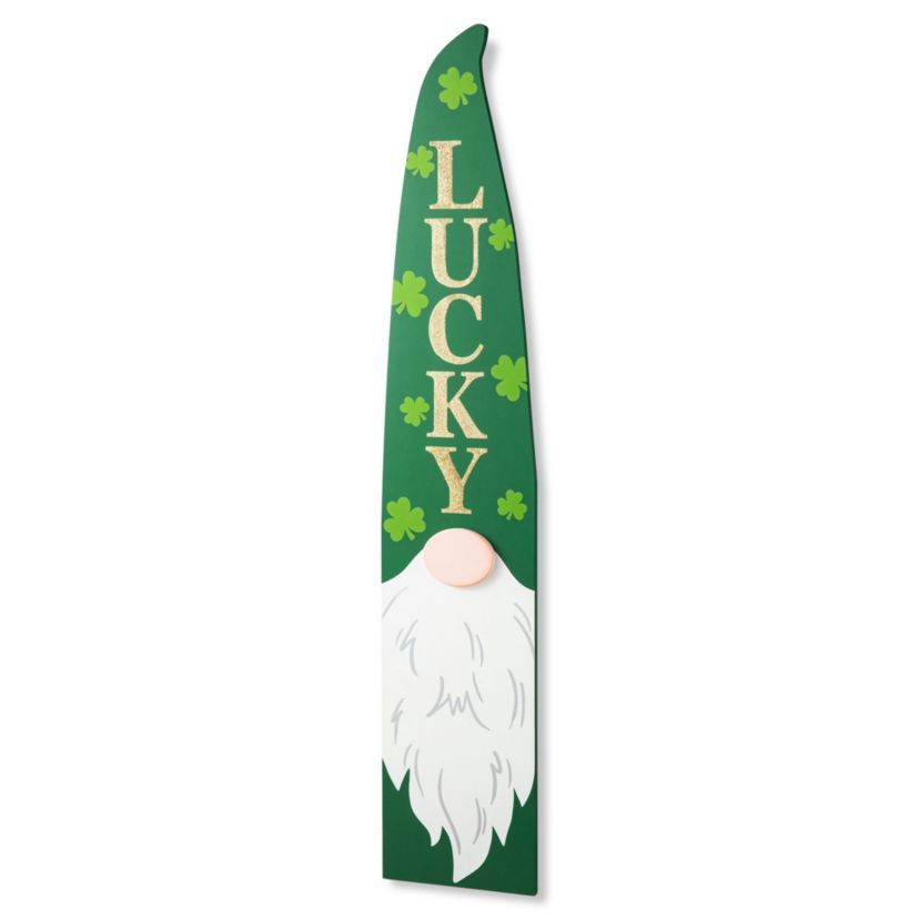 42"H St. Patricks Wooden Gonme Porch Decor