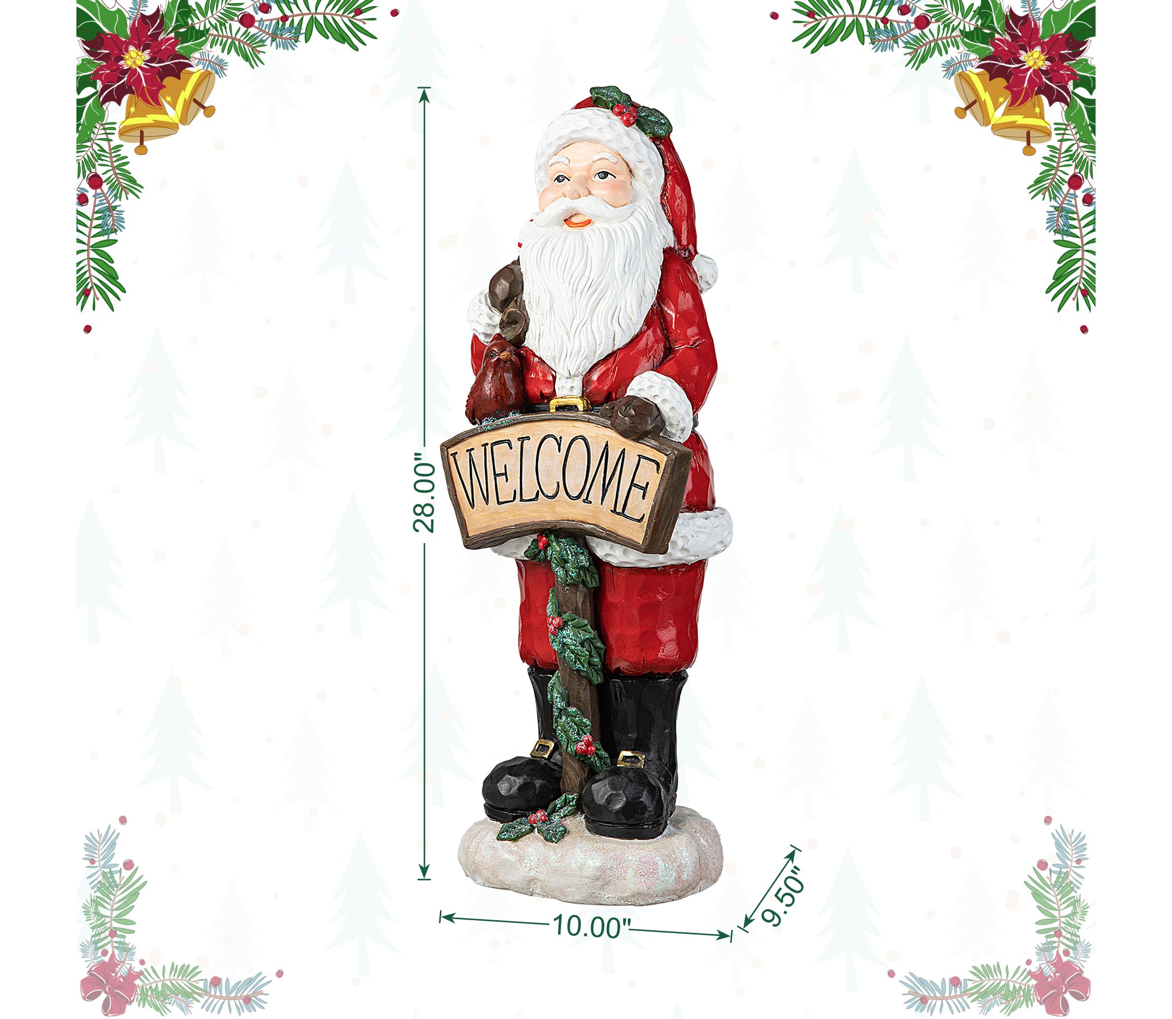 28H MGO Christmas  Santa Porch Decor