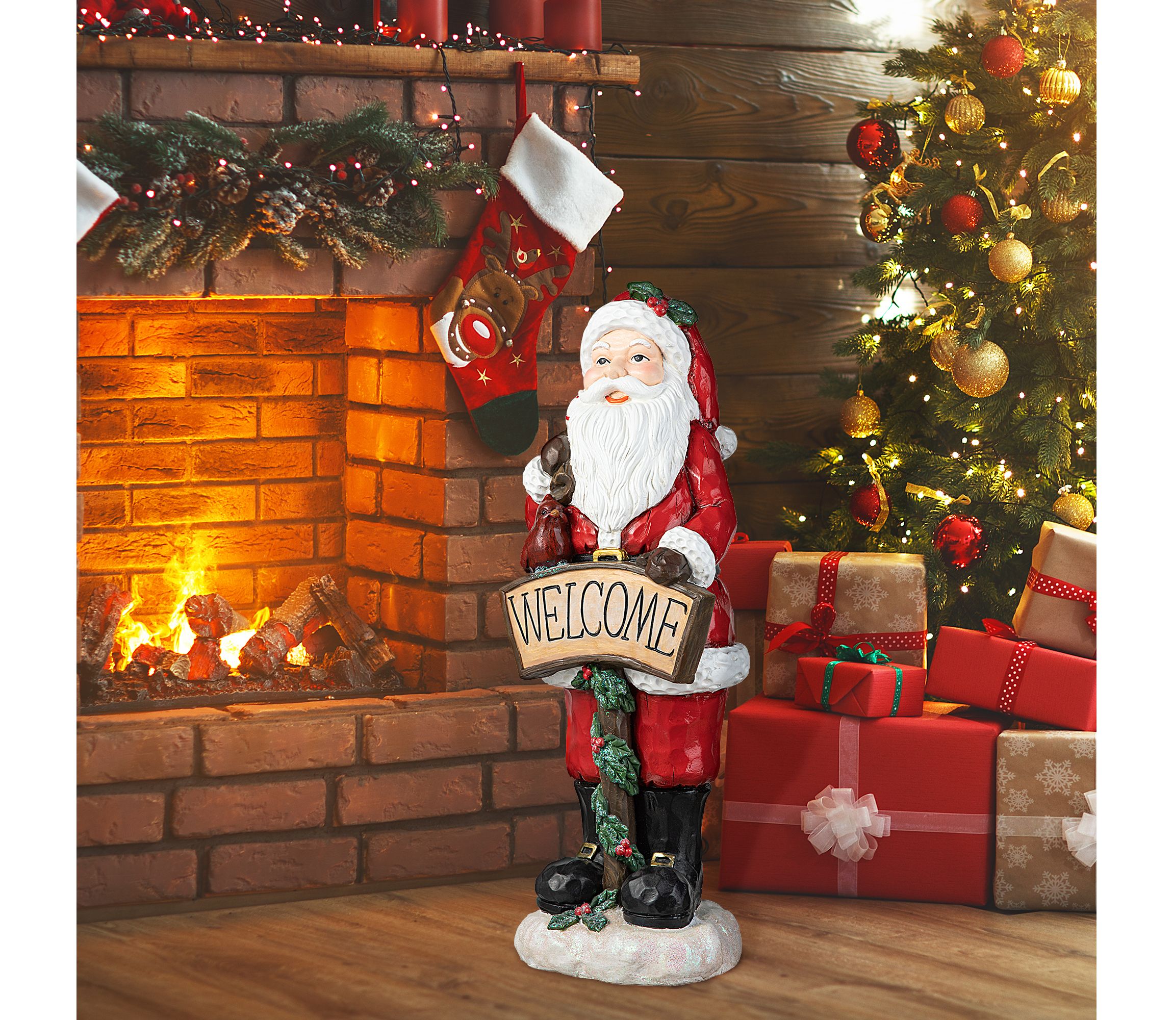 28H MGO Christmas  Santa Porch Decor