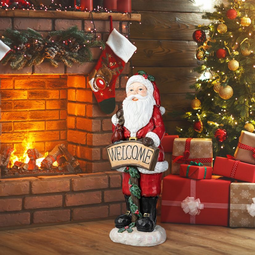 28H MGO Christmas  Santa Porch Decor