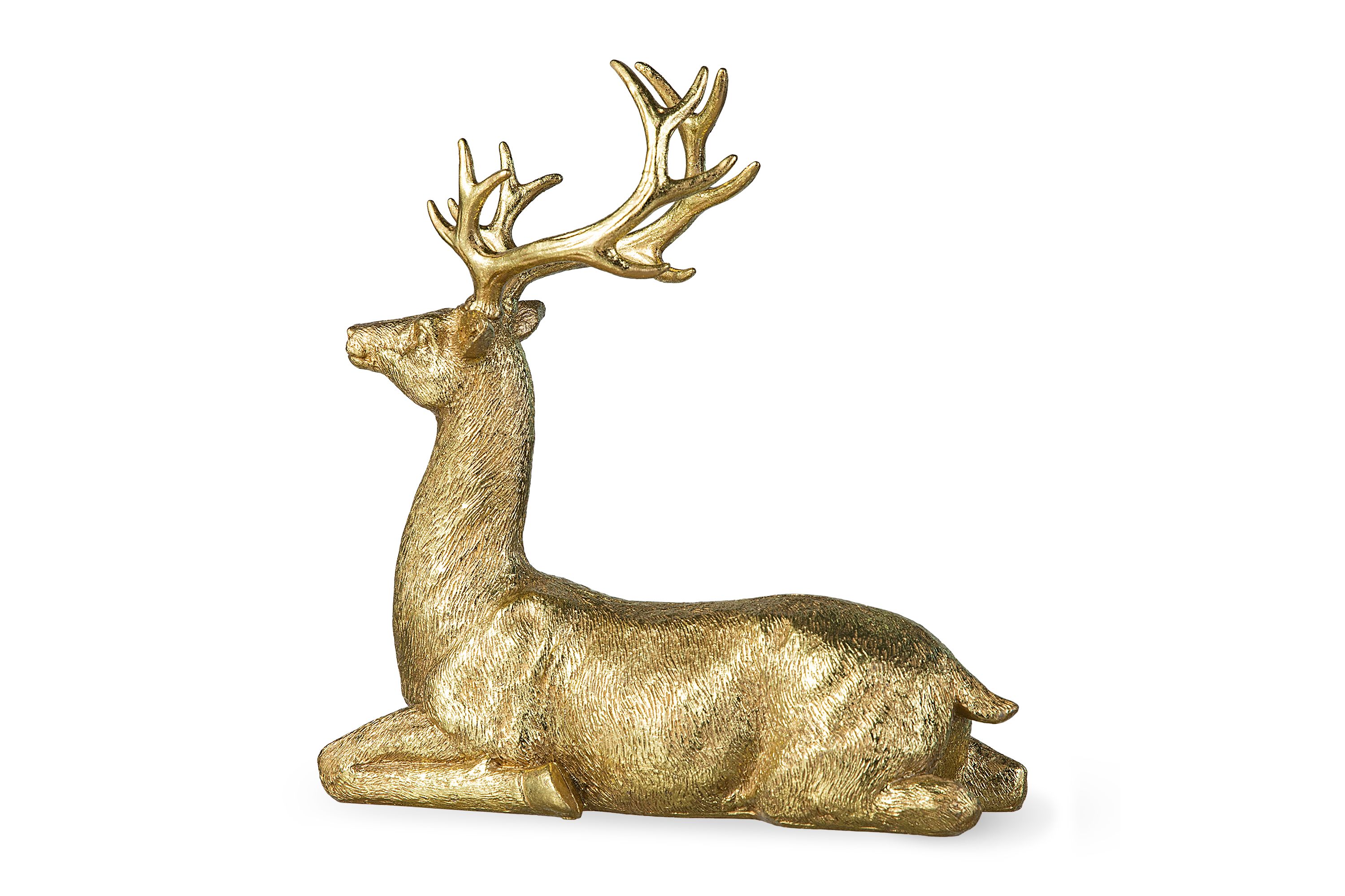 11H Resin Christmas Lying Reindeer Table Decor