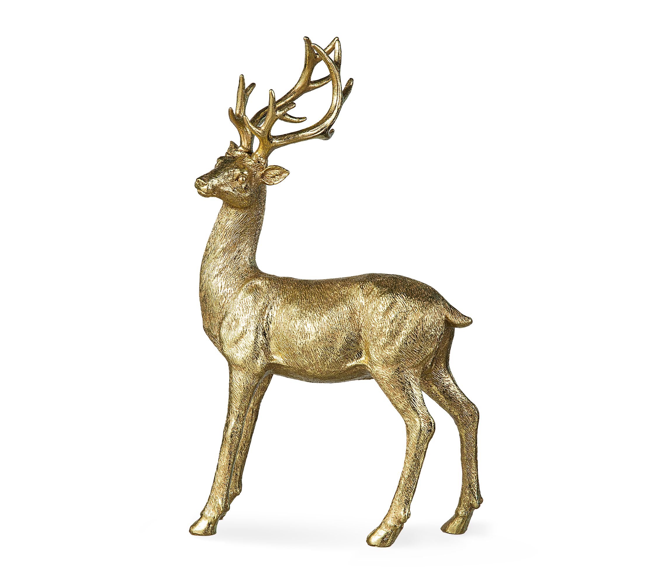 16.25H Resin Christmas Standing Reindeer Table Decor