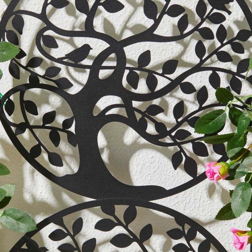 48"H Metal Tree of Life Garden Trellis, Garden Stakes (KD)