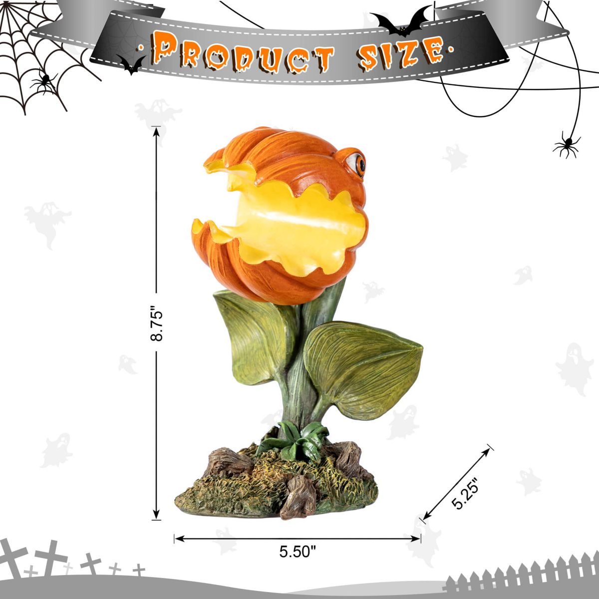 8.75H Halloween Resin Chomper Table Decor